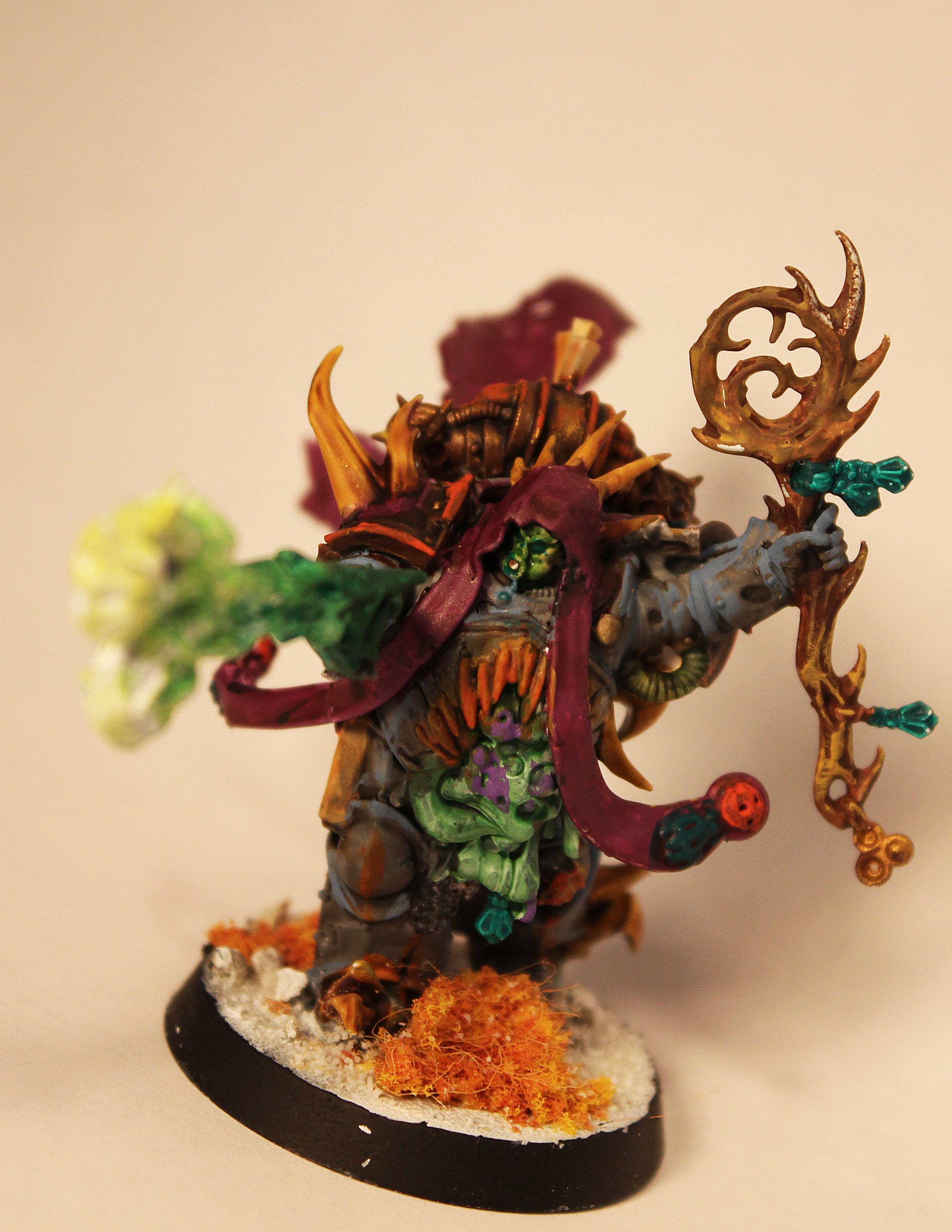 Death Guard, Infantry, Malignant Plague Caster, Nurgle, Plague Marines, Warhammer 40,000