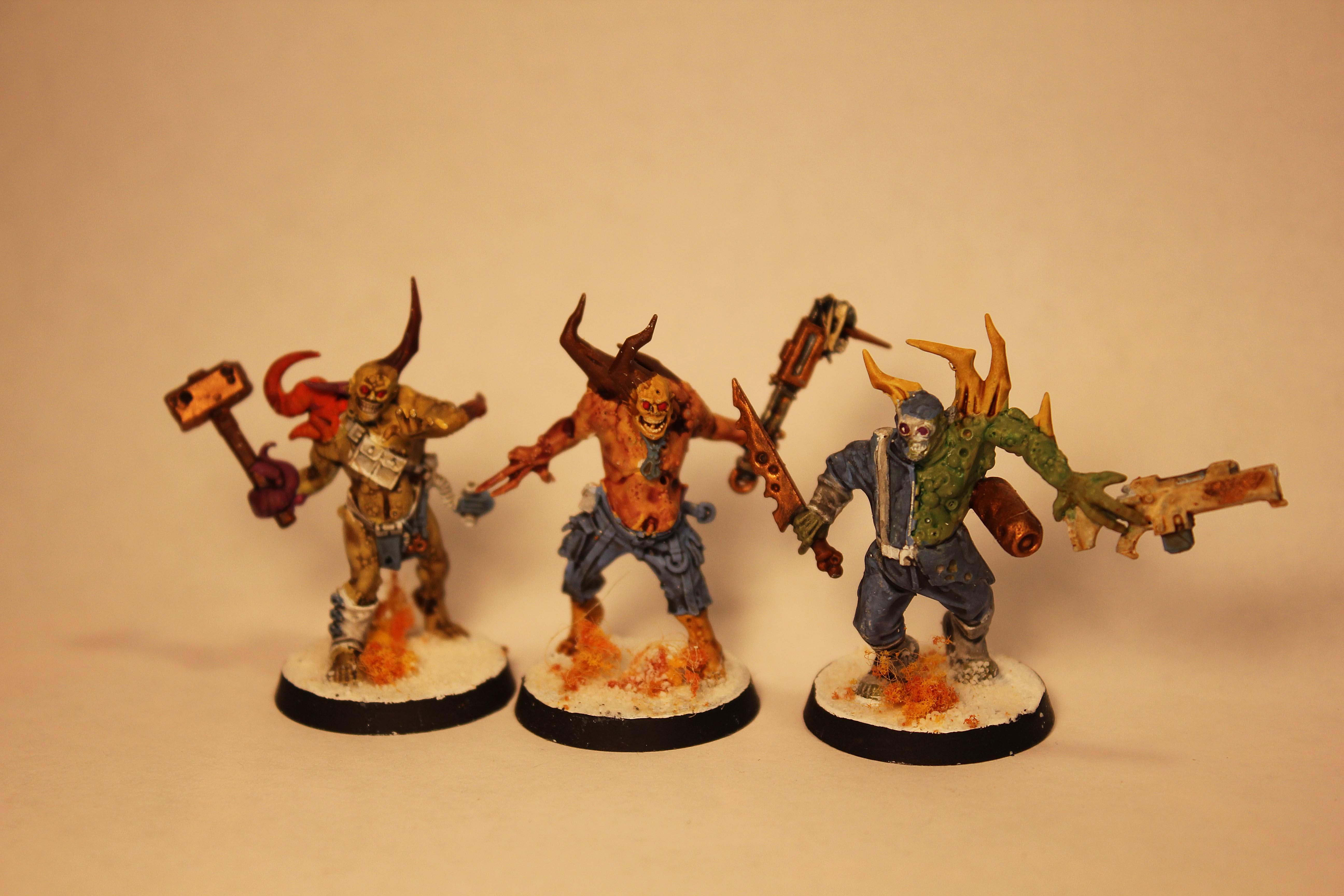 Bloat Drone, Death Guard, Infantry, Malignant Plague Caster, Nurgle, Plague Marines, Warhammer 40,000