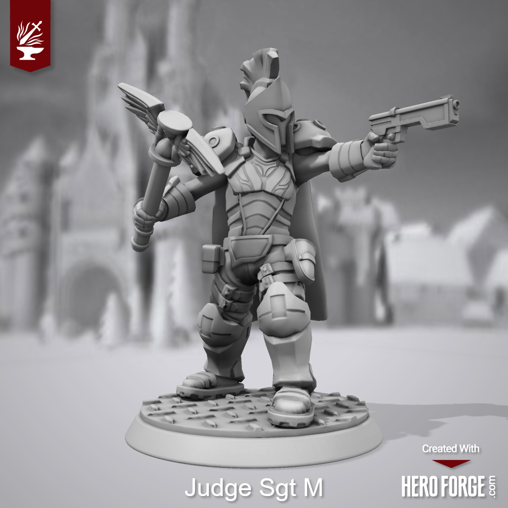 3d Print, Adeptus Arbites, Heroforge, Stl