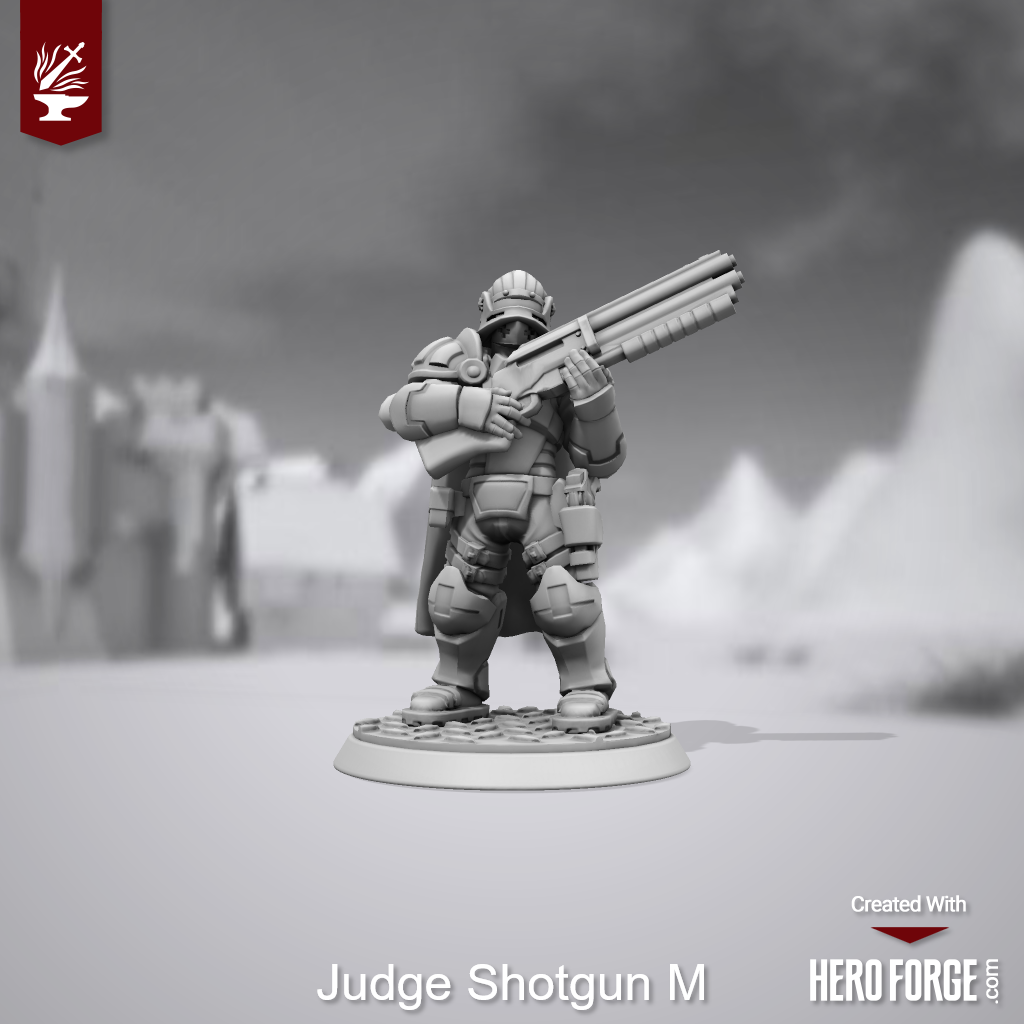 3d Print, Adeptus Arbites, Heroforge, Stl