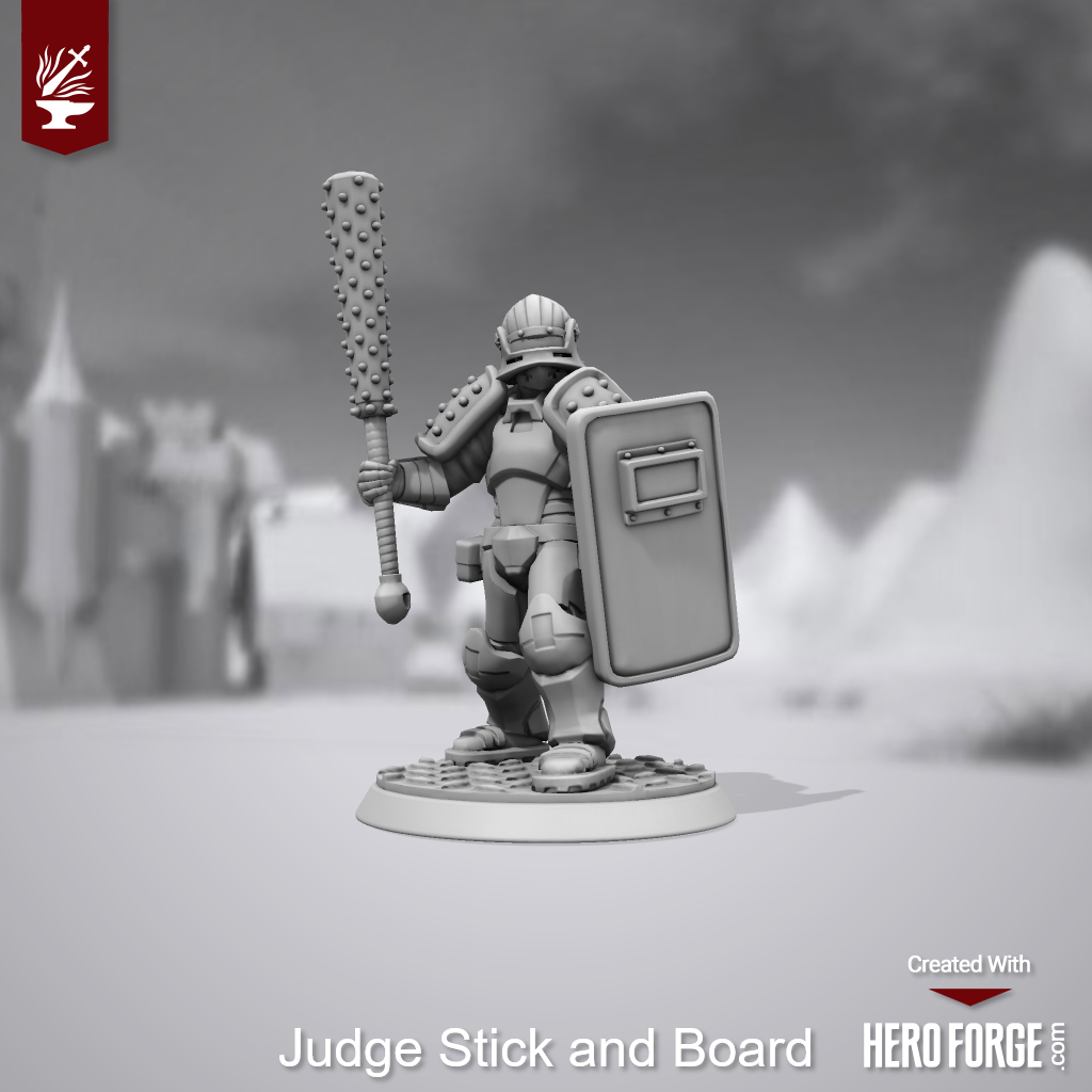 3d Print, Adeptus Arbites, Crusader, Heroforge, Stl