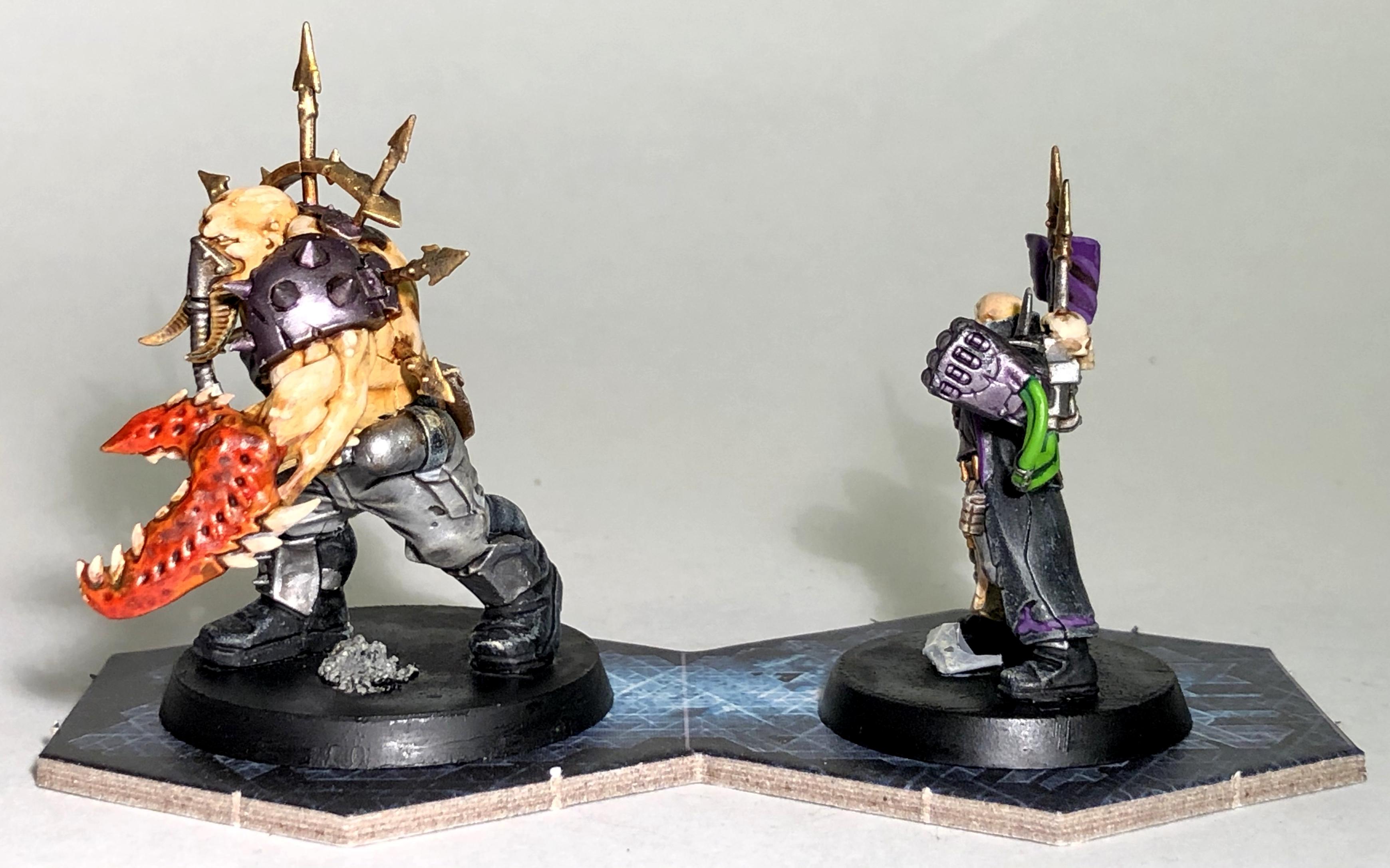 Baddies, Blackstone Fortress, Chaos Ogryn, Traitor Commissar, Traitor Guard, Warhammer 40,000, Warhammer Quest