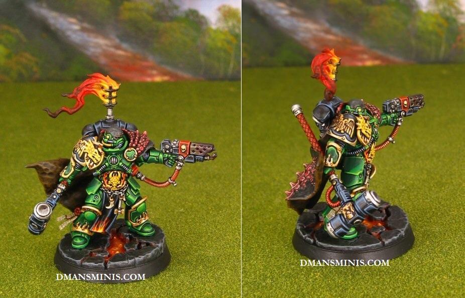 Salamanders Space Marines Adrax Agatone Captain of Nocturne