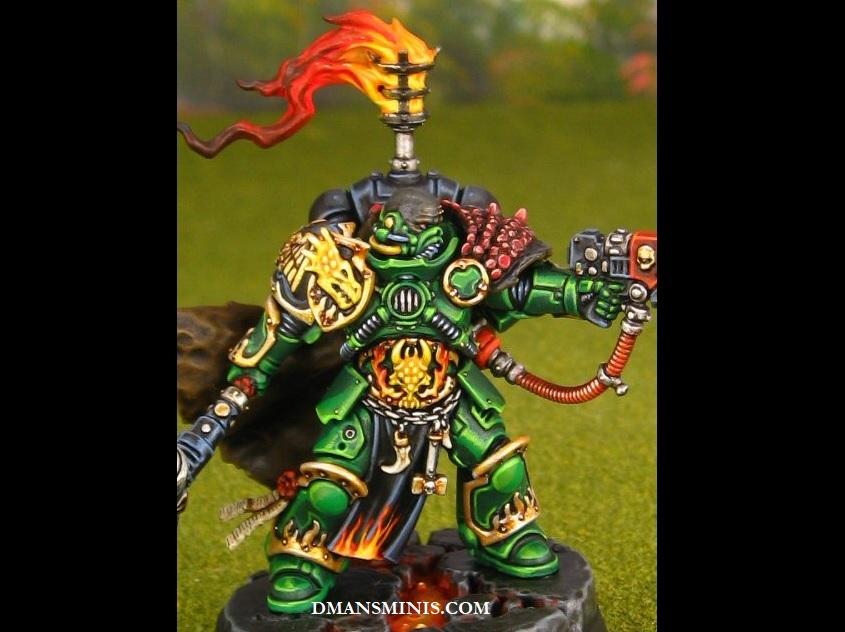 Salamanders Space Marines Adrax Agatone Captain of Nocturne