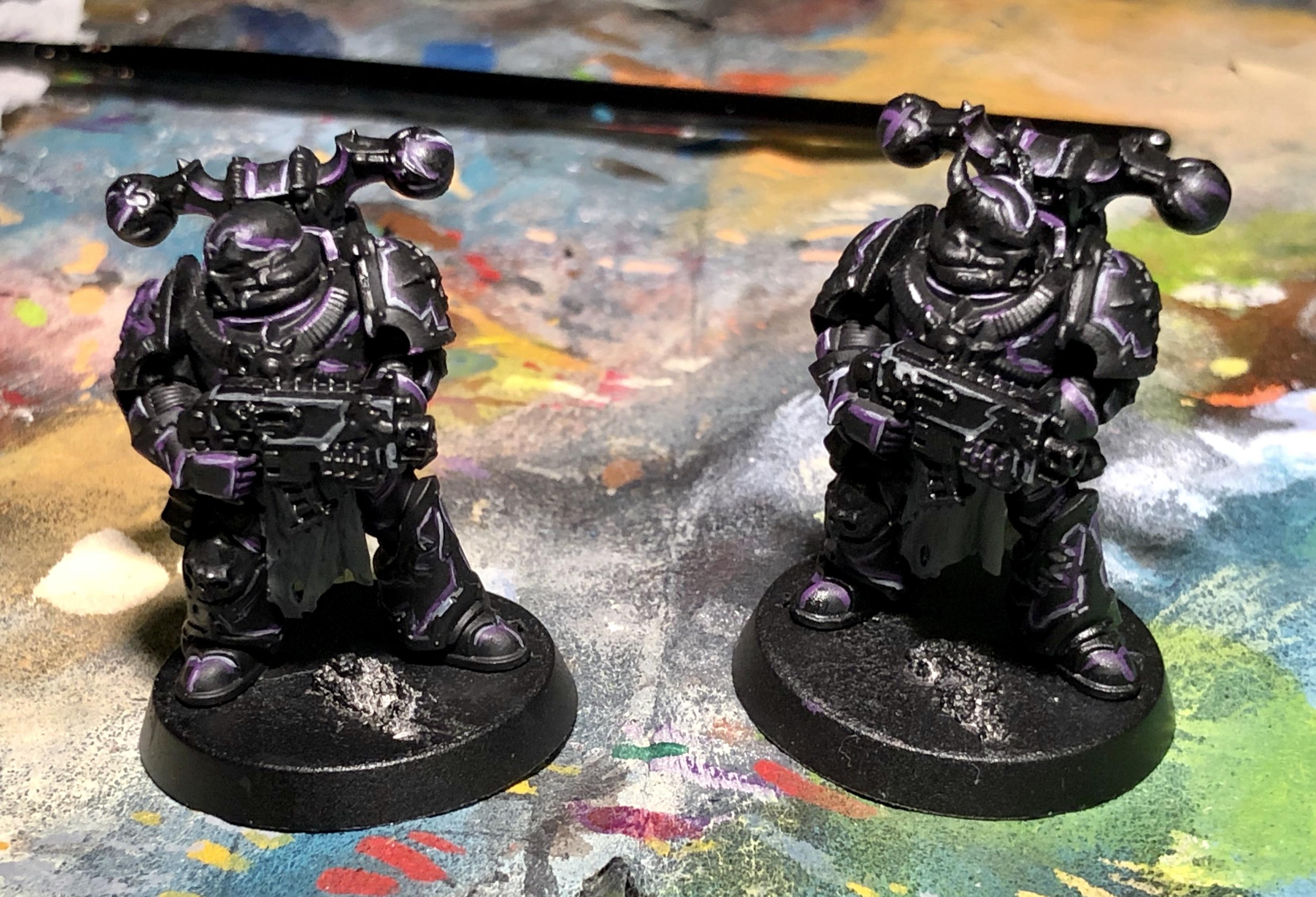 Baddies, Black Legion, Blackstone Fortress, Chaos Space Marines, Purple Legion, Warhammer 40,000, Warhammer Quest, Work In Progress