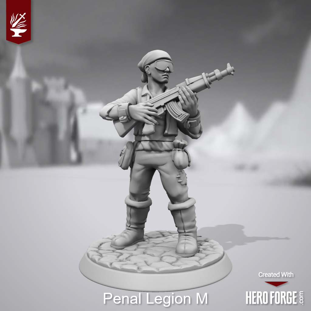 3d Print, Adeptus Arbites, Heroforge, Penal Legion, Stl