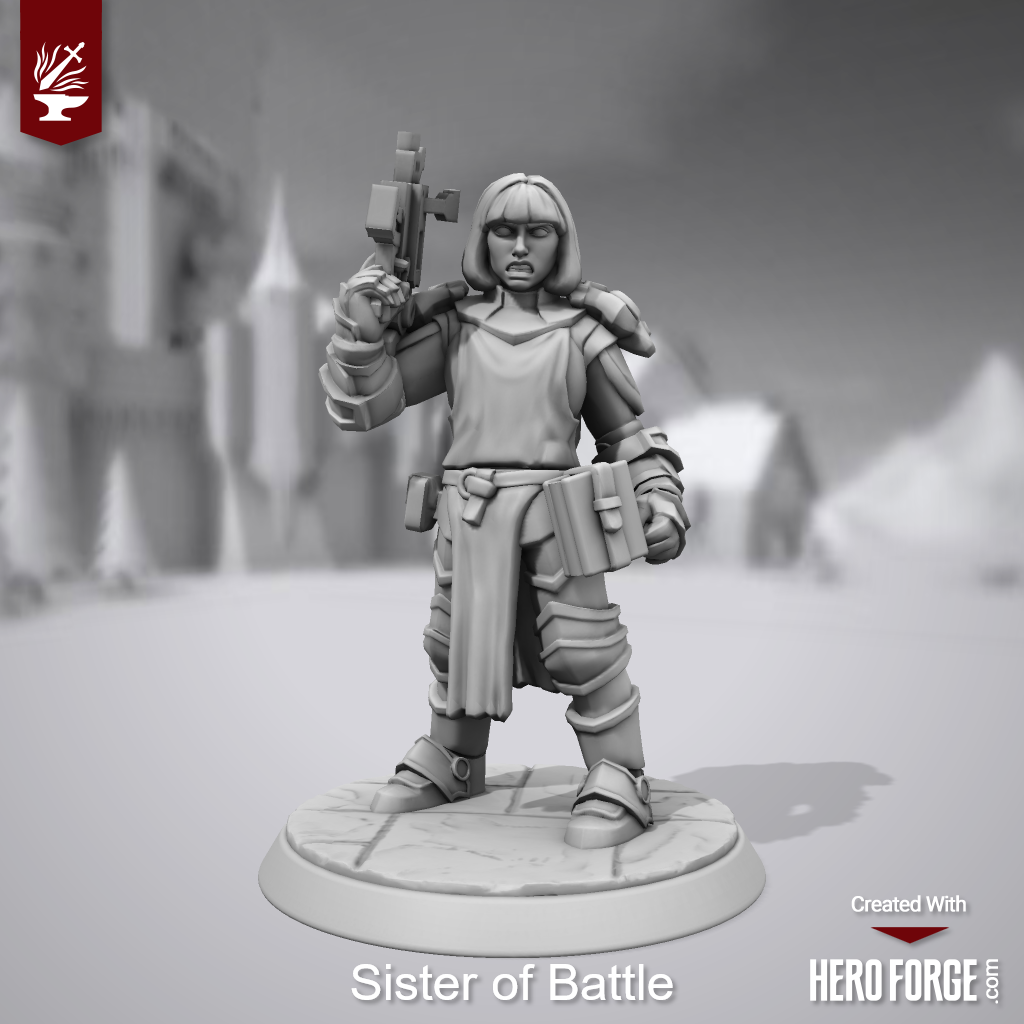 3d Print, Heroforge, Sisters Of Battle