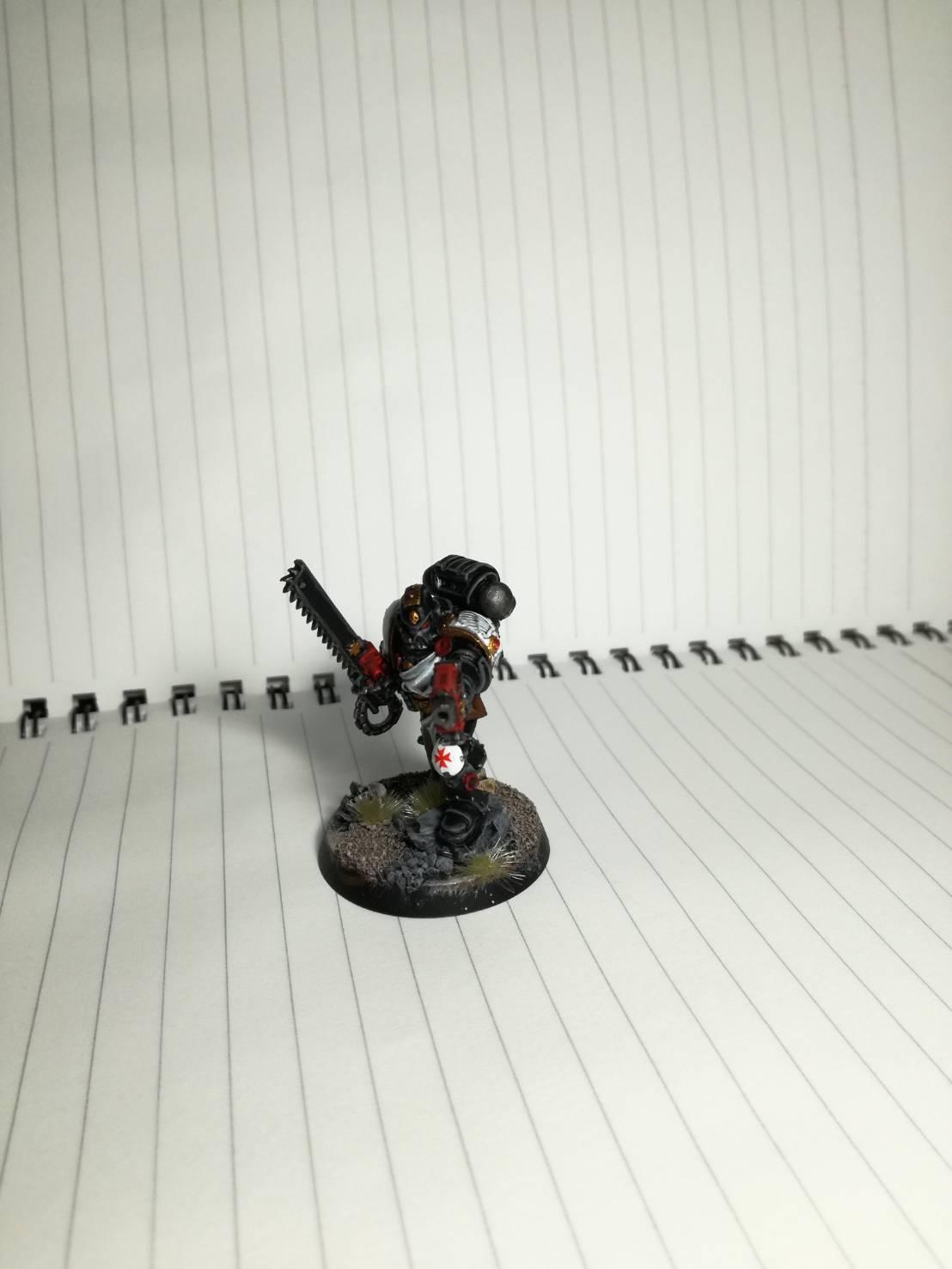 Adeptus Astartes, Assault, Black, Black Templars, Bolter, Chainsword, Cloth, Crusade, Crusader, Crusader Squad, Gemstone, Imperial, Imperium, Robes, Space Marines, Veteran, Warhammer 40,000, White