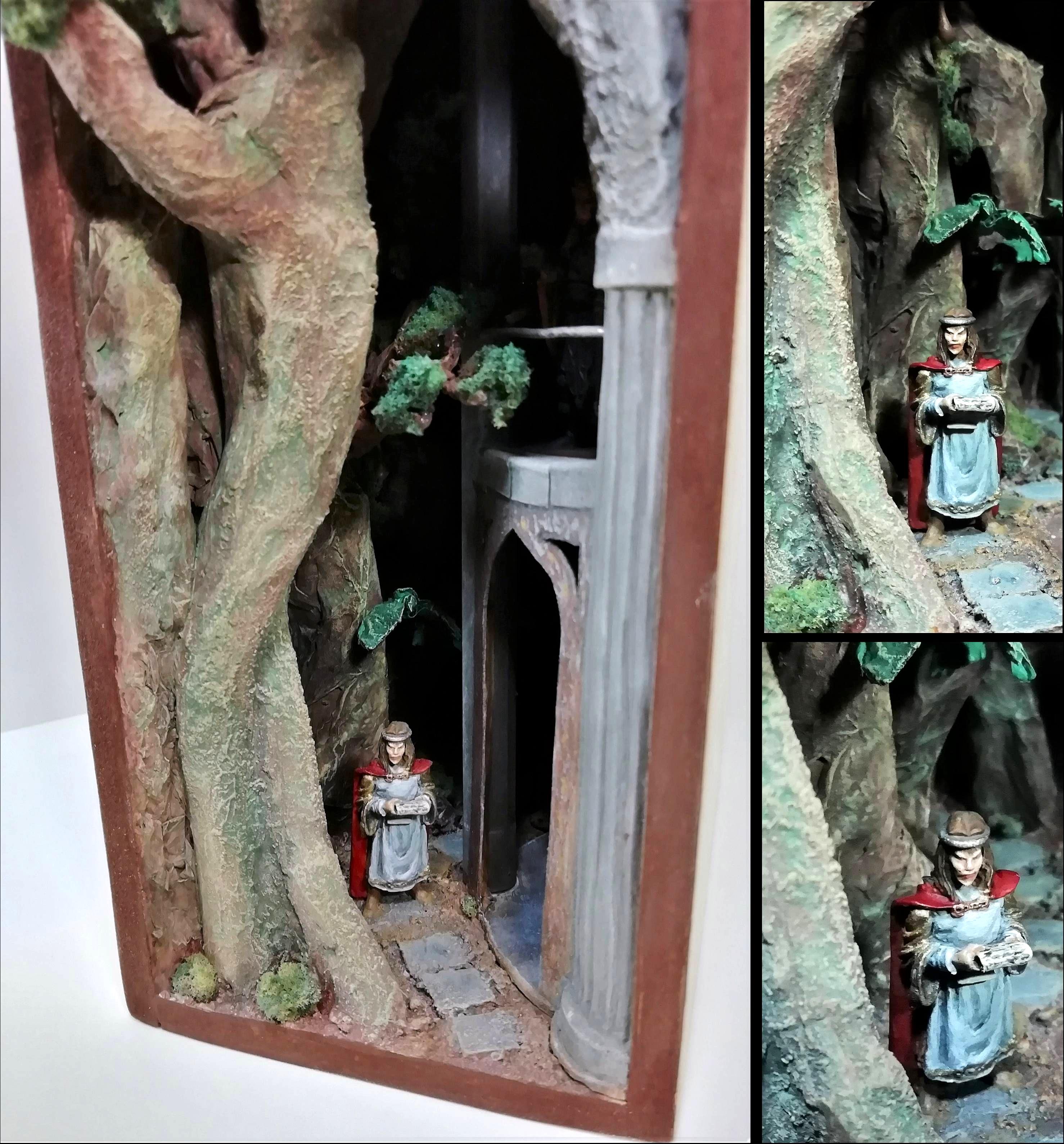 Lord of the Rings Book Nook diorama 4: Elrond