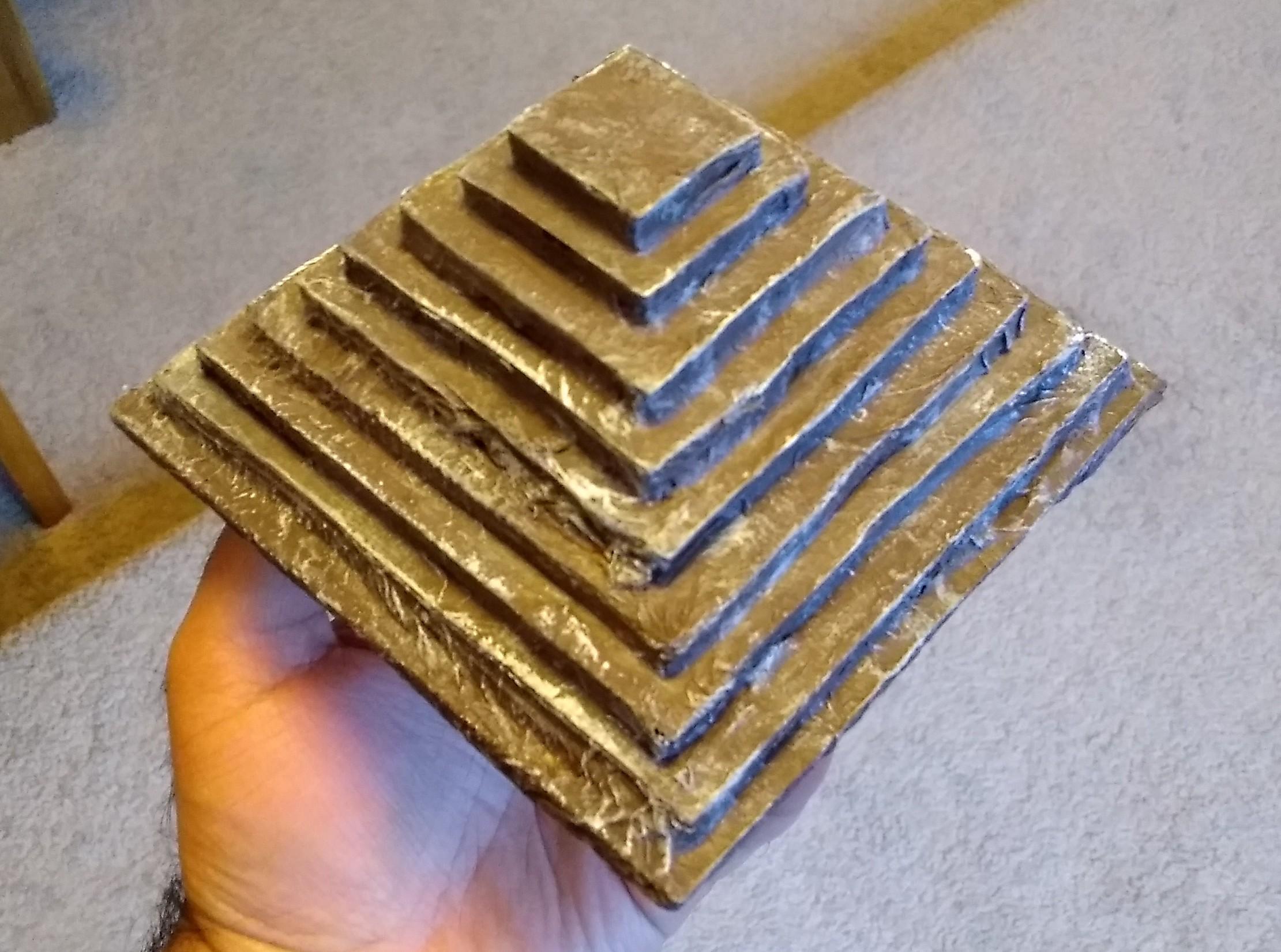 Age Of Sigmar, Cardboard, Monument, Pyramid, Scratch Build, Terrain, Warhammer 40,000