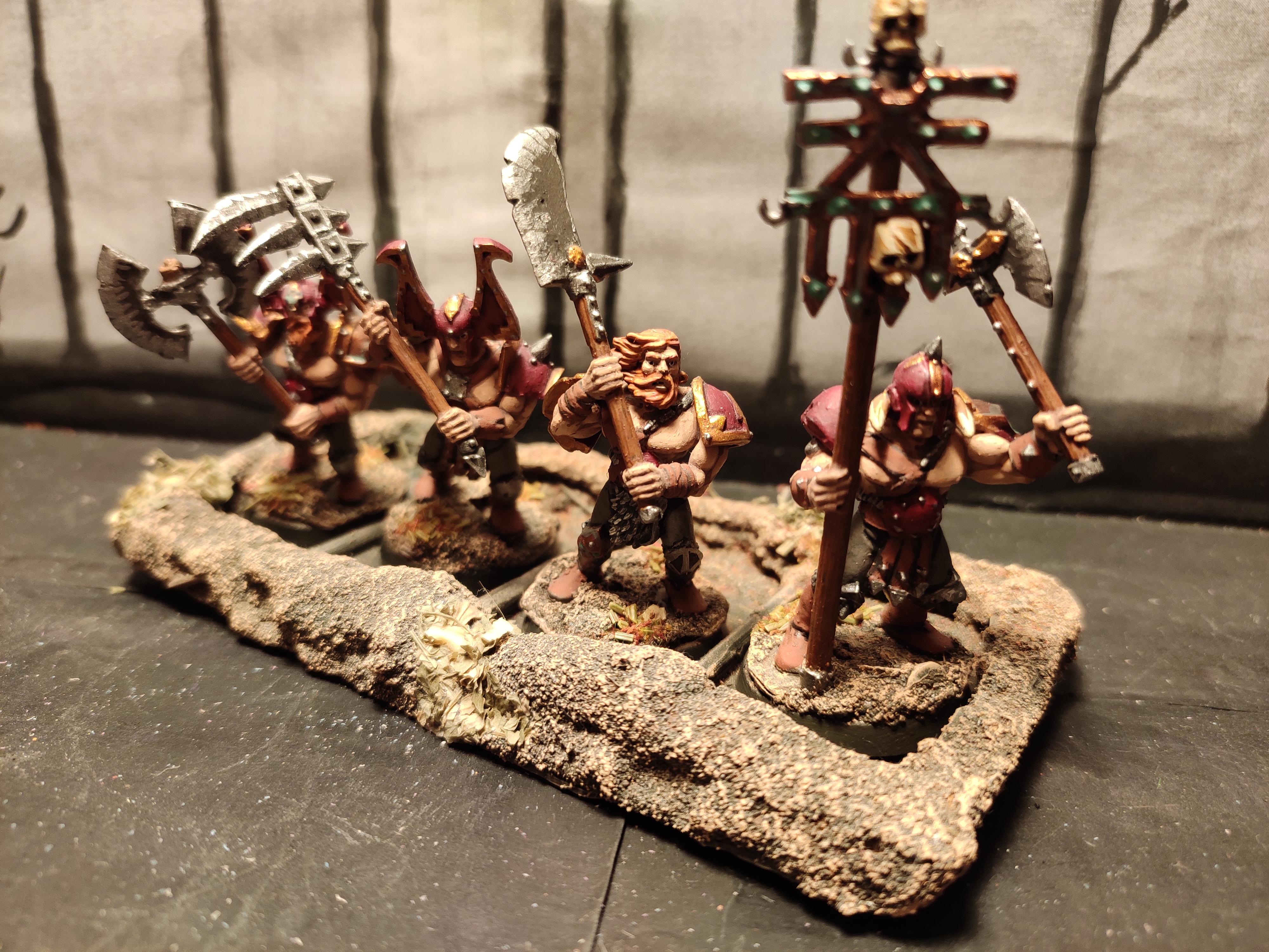 Age Of Sigmar, Axe, Banner, Barbarian, Beard, Berserk, Berserkers, Berzerk, Blood For The Blood God, Chaos, Conversion, Glaive, Great Weapon, Infantry, Khorne, Marauders, Norsca, Regiment, Skulls For Skull Throne, Slaves To Darkness, War Scythe, Warband, Warhammer Fantasy, Warriors