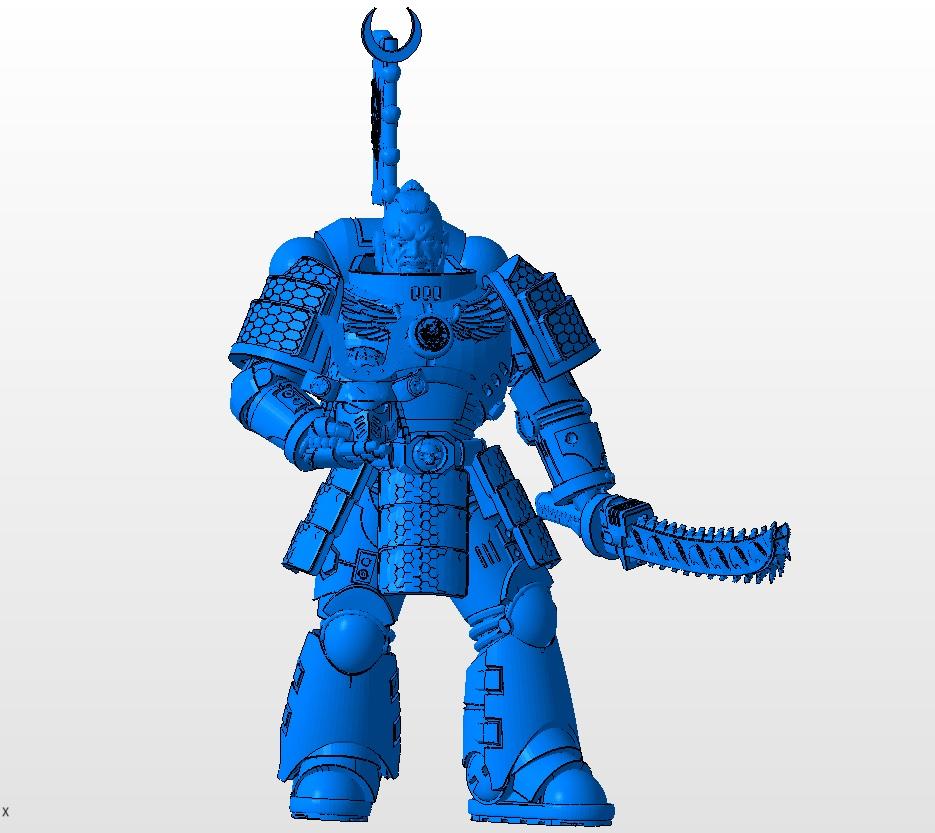 Primaris, Samurai, Samurai Primaris 3D Model WIP
