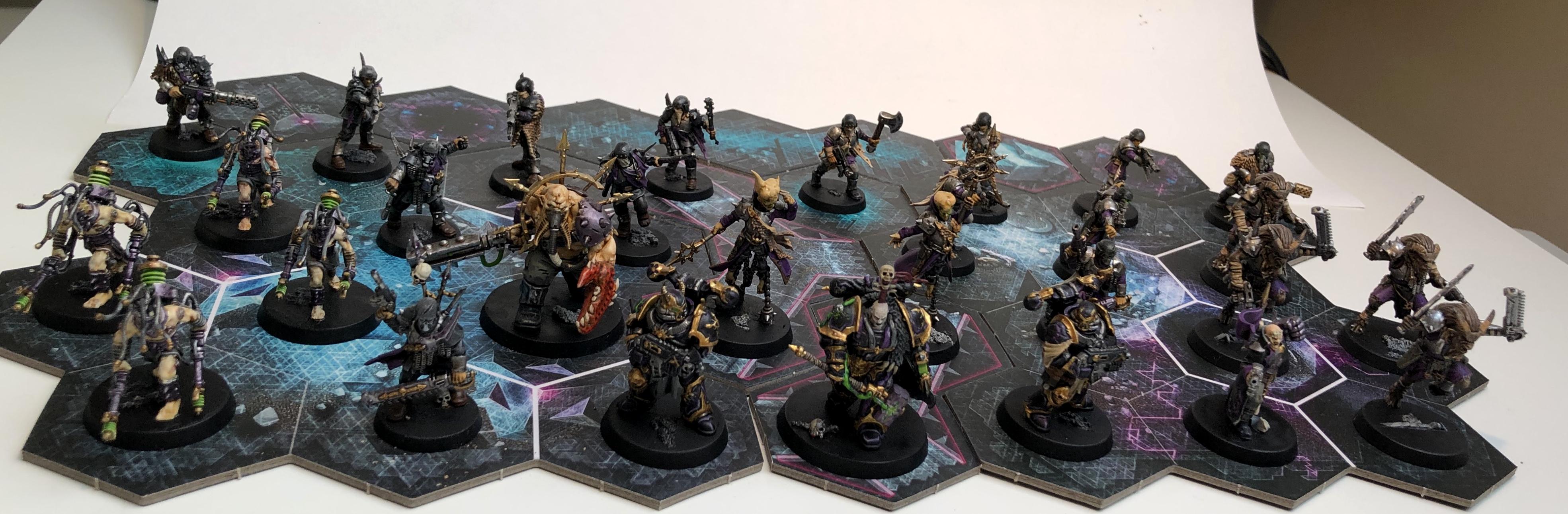 Blackstone Fortress, Chaos, Chaos Beastmen, Chaos Ogryn, Chaos Space Marines, Negavolt Cultists, Obsidius Mallex, Rogue Psykers, Traitor Commissar, Traitor Guard, Warhammer 40,000, Warhammer Quest