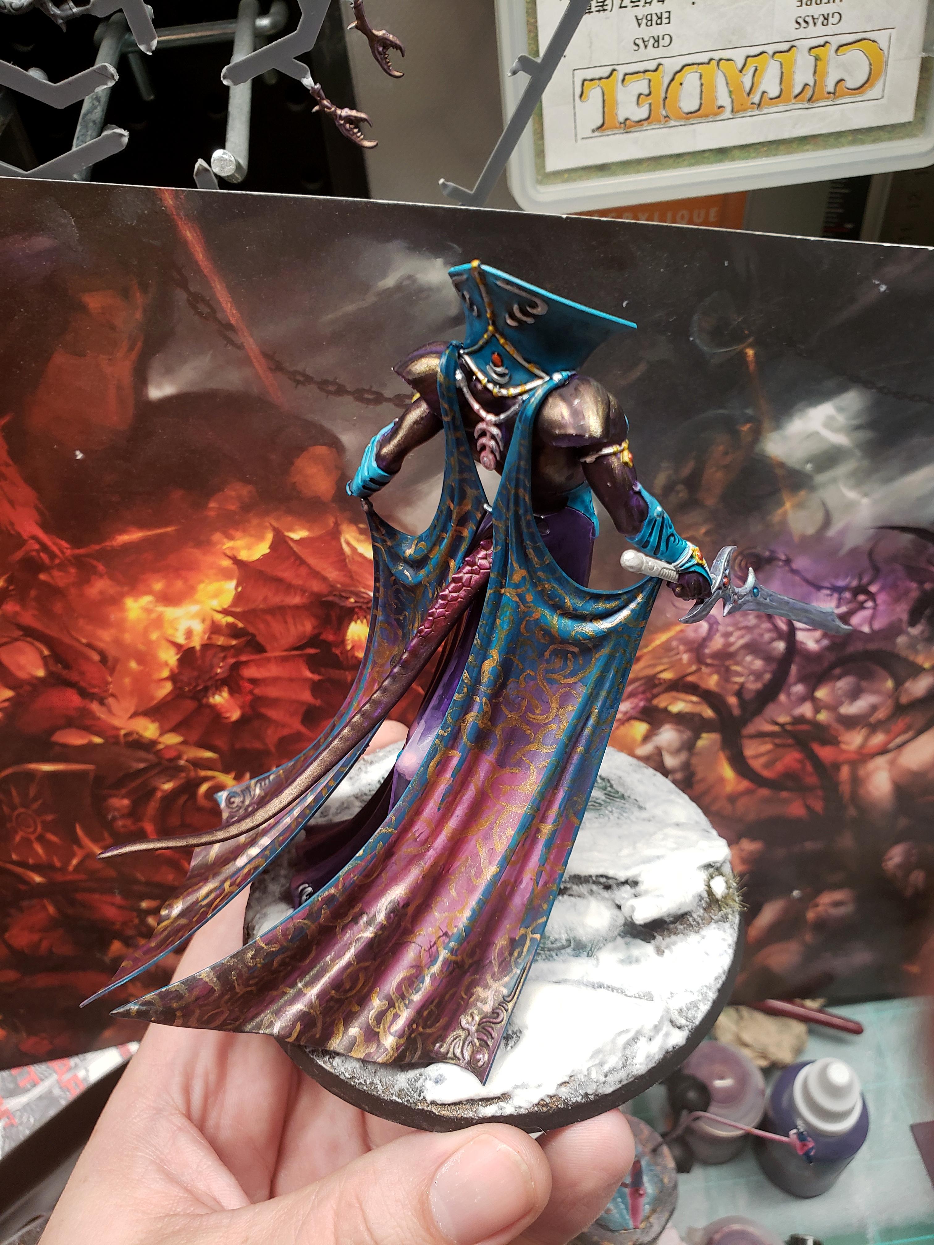 Age Of Sigmar, Ahe Of Sigmar, Chaos, Daemons, Greater Daemon, Greater Demon, Keeper Of Secrets, Kos, Slaanesh, Warhammer 40,000, Work In Progress