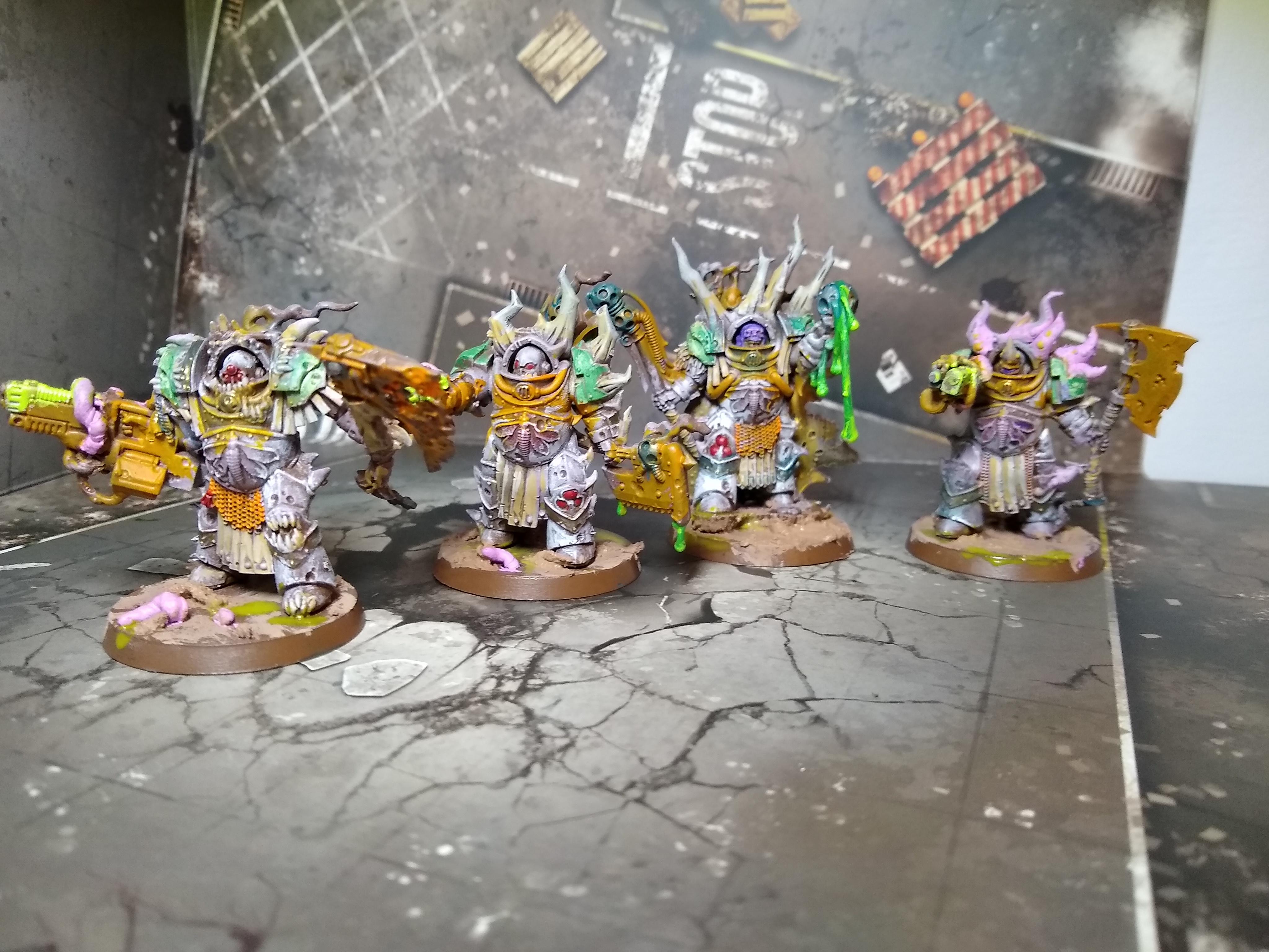 Death Guard, Nurgle, Plague Marines, Terminator Armor