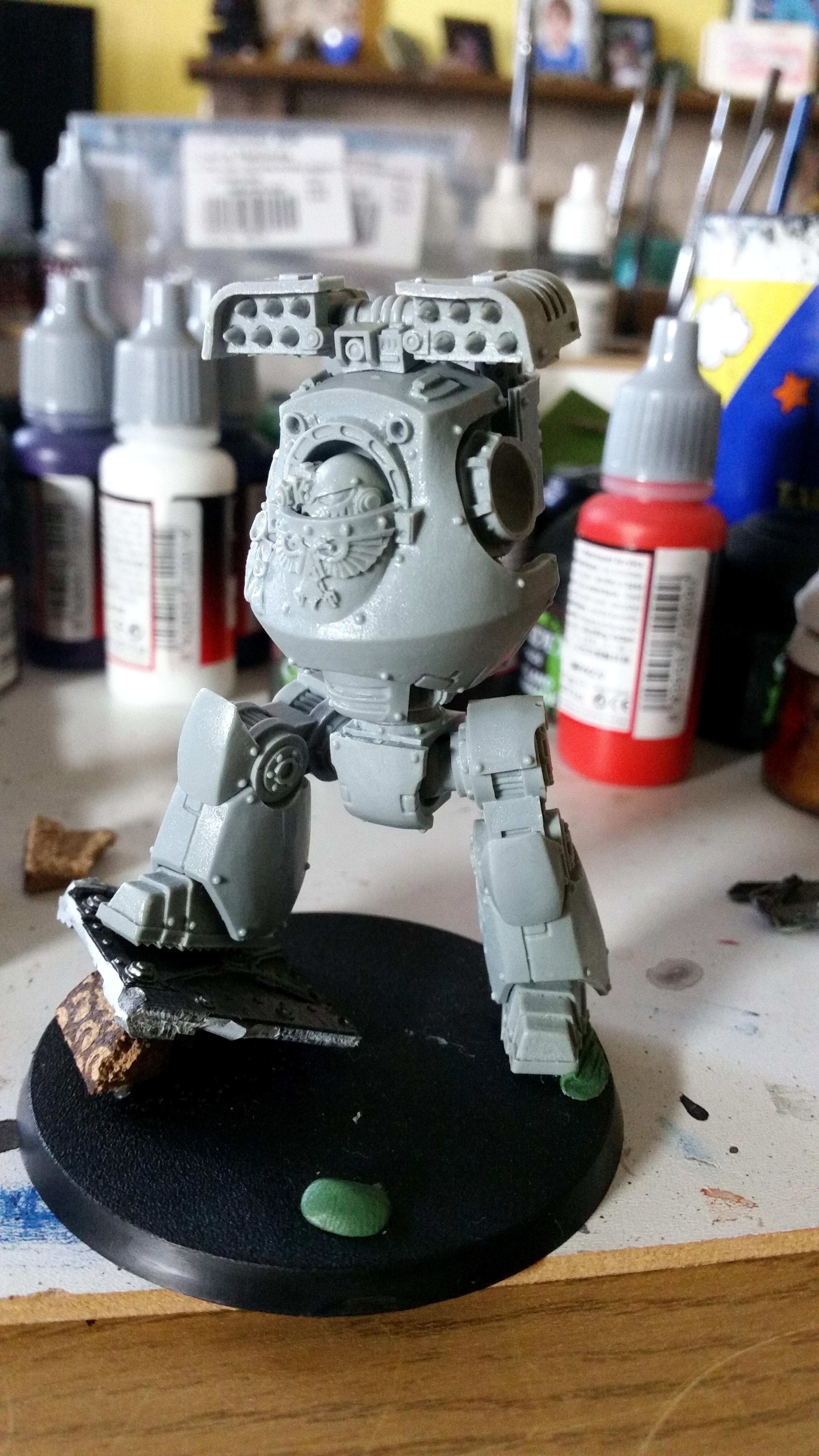 Contemptor, Forgeworld. Space Marines. Ultramarines., Work In Progress