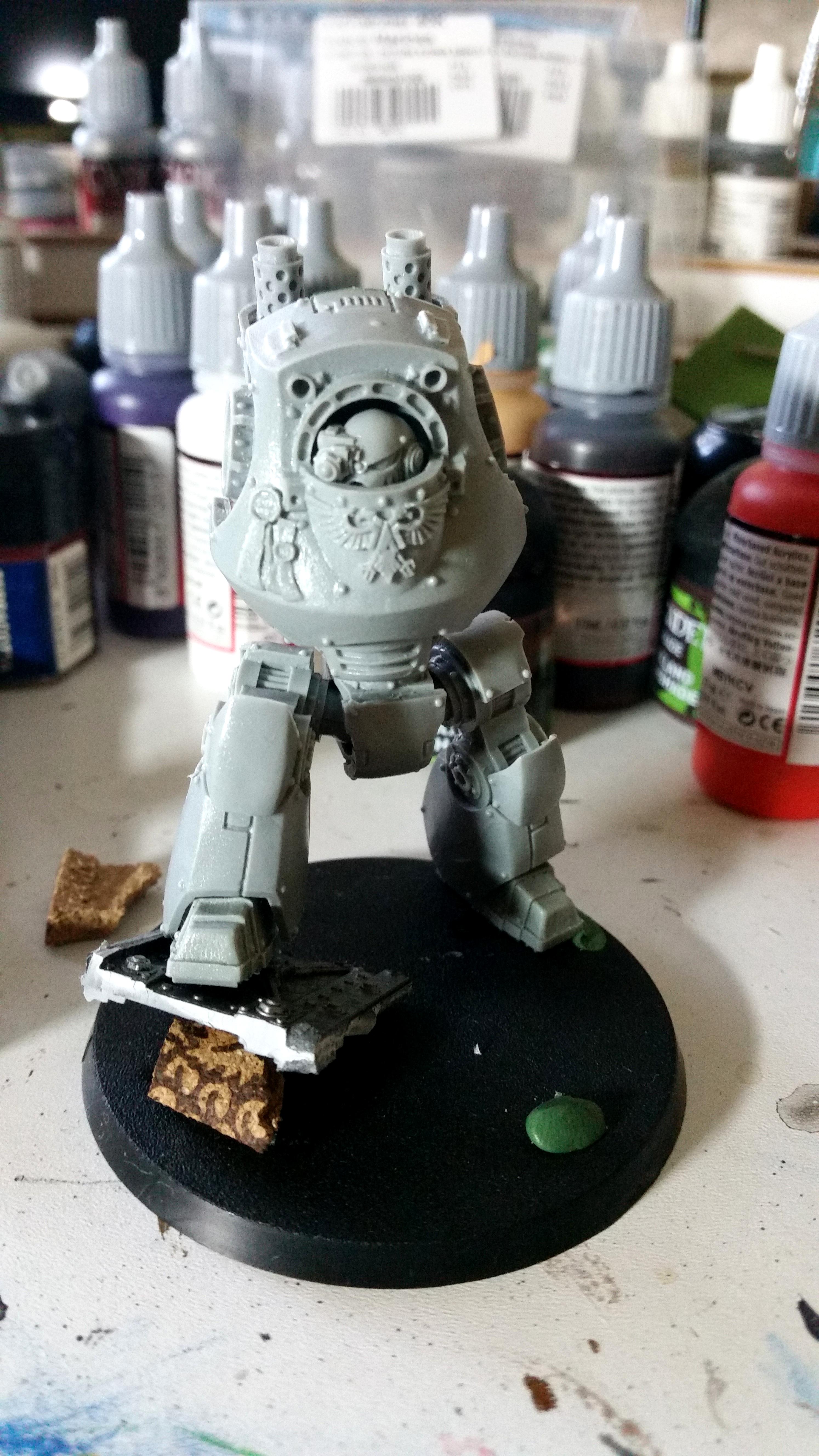 Contemptor, Forgeworld. Space Marines. Ultramarines., Work In Progress