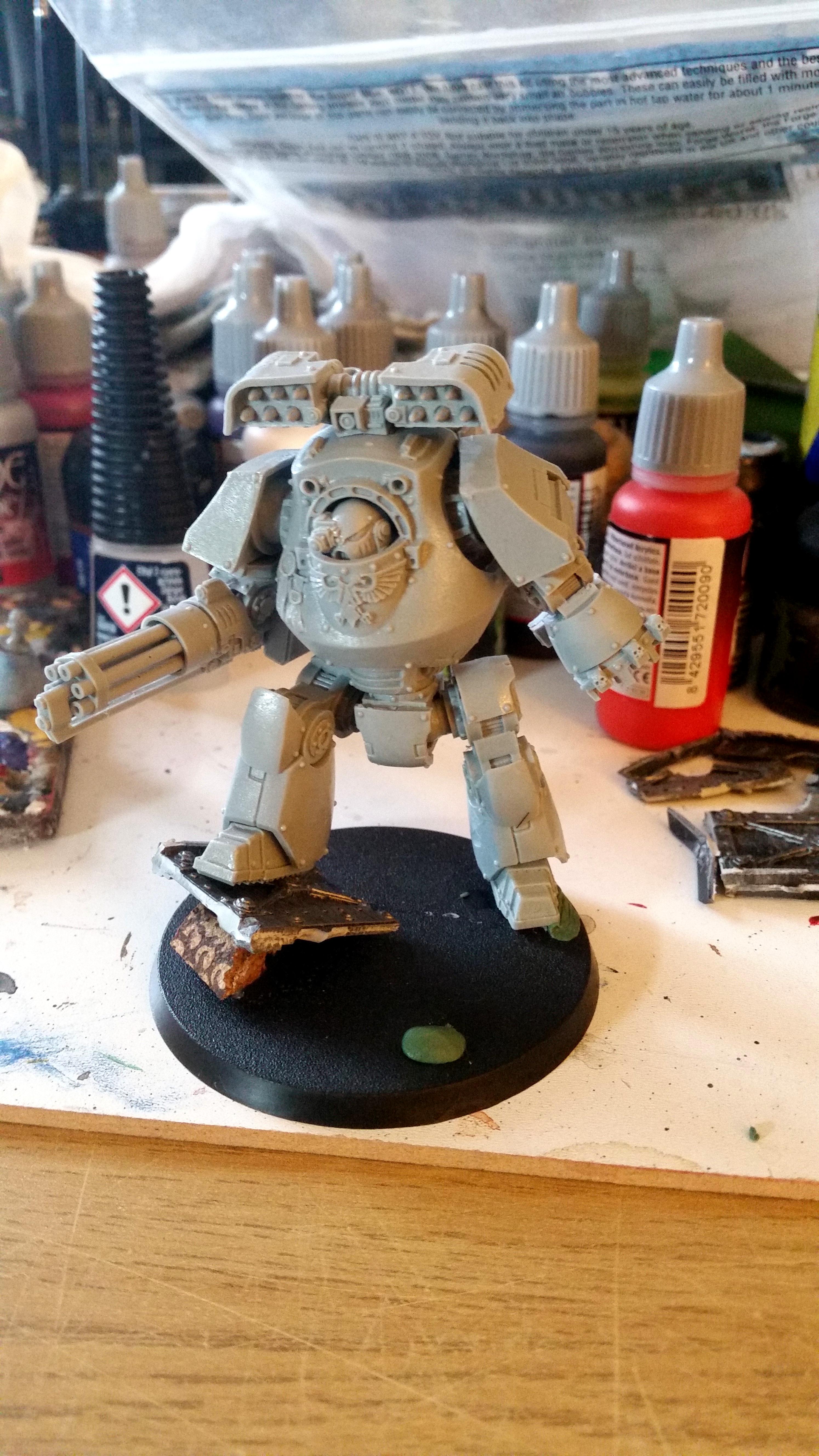 Contemptor, Forgeworld. Space Marines. Ultramarines., Work In Progress