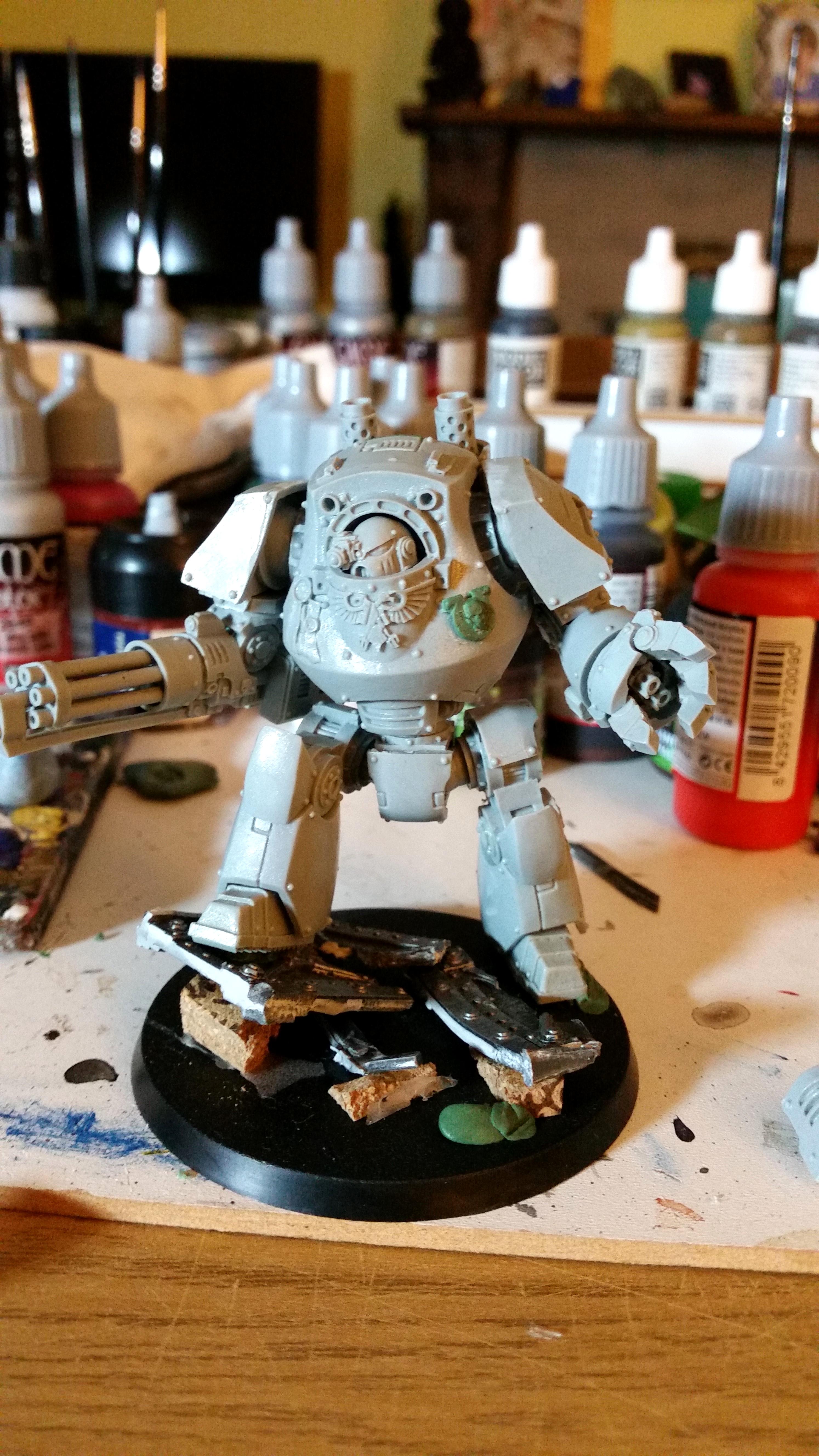 Contemptor, Forgeworld. Space Marines. Ultramarines., Work In Progress