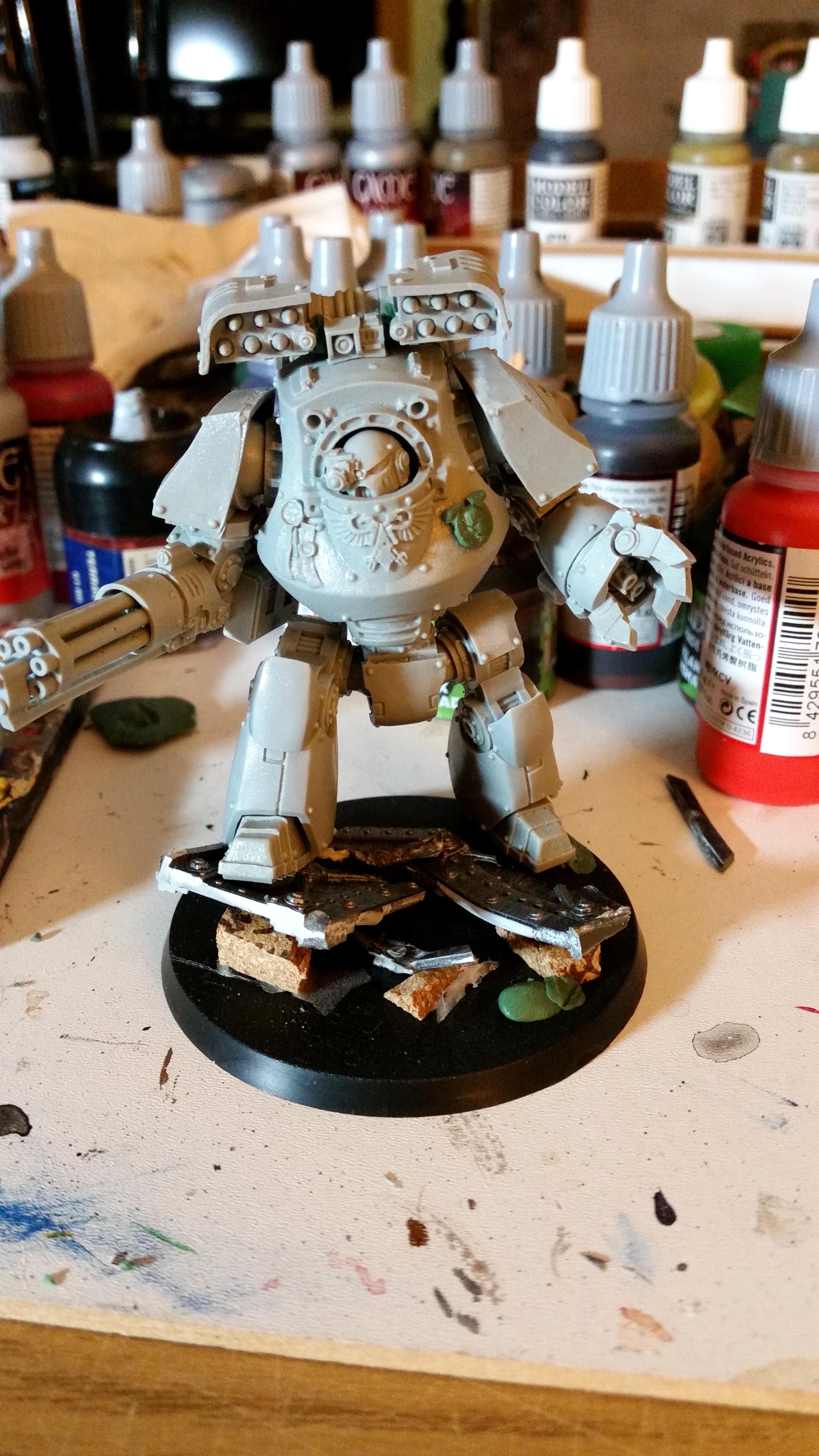 Contemptor, Forgeworld. Space Marines. Ultramarines., Work In Progress
