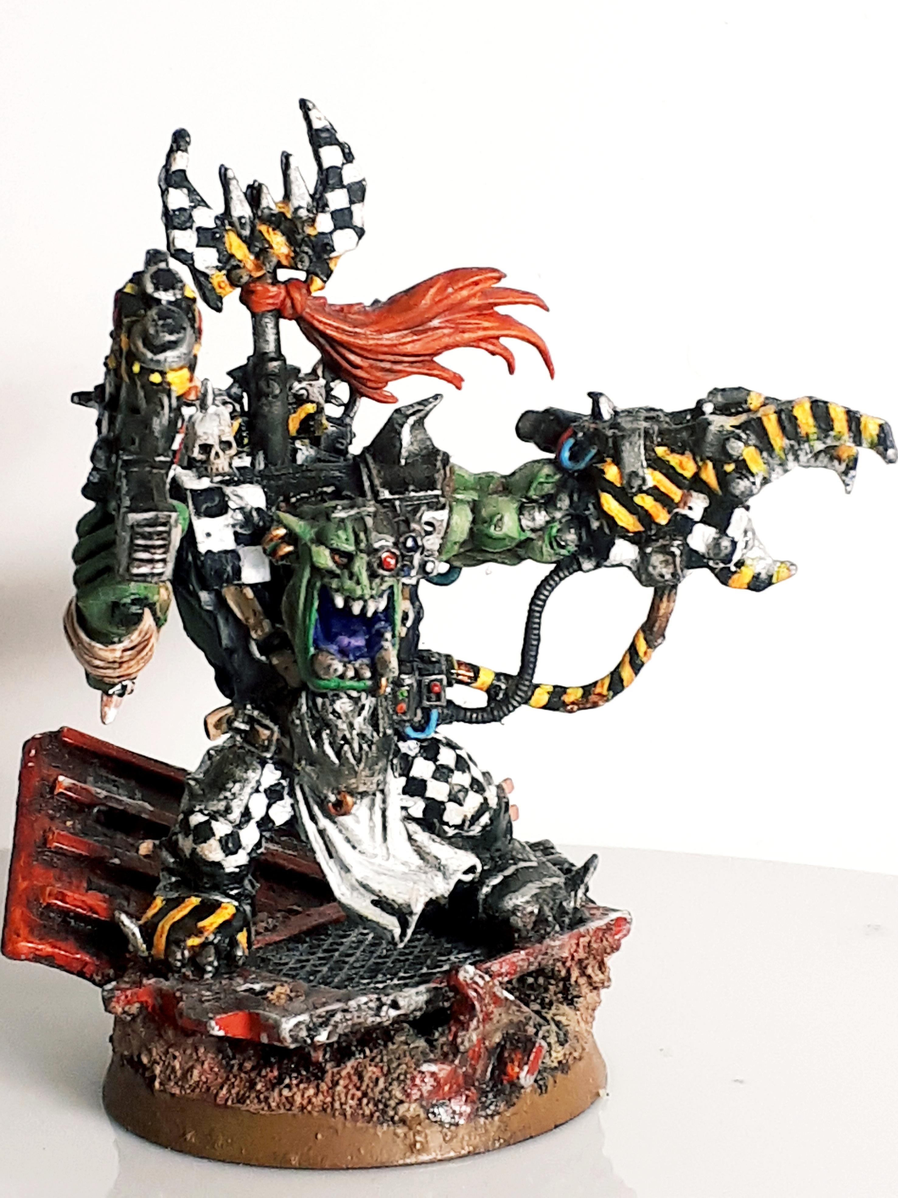 Goff Space Orc, Warboss, Warhammer 40,000 - Goff Ork Warboss (front ...