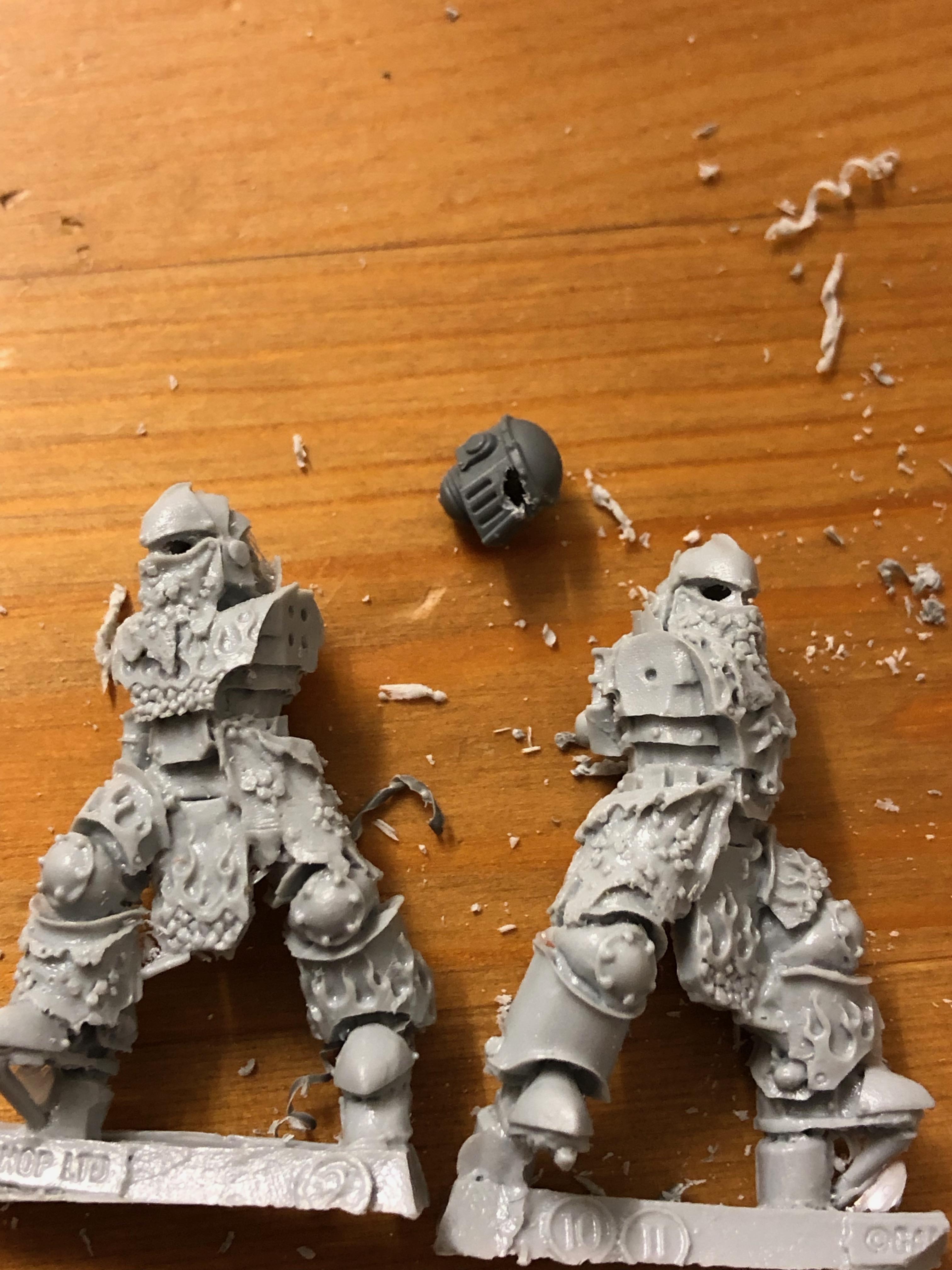 Eyes drilled out