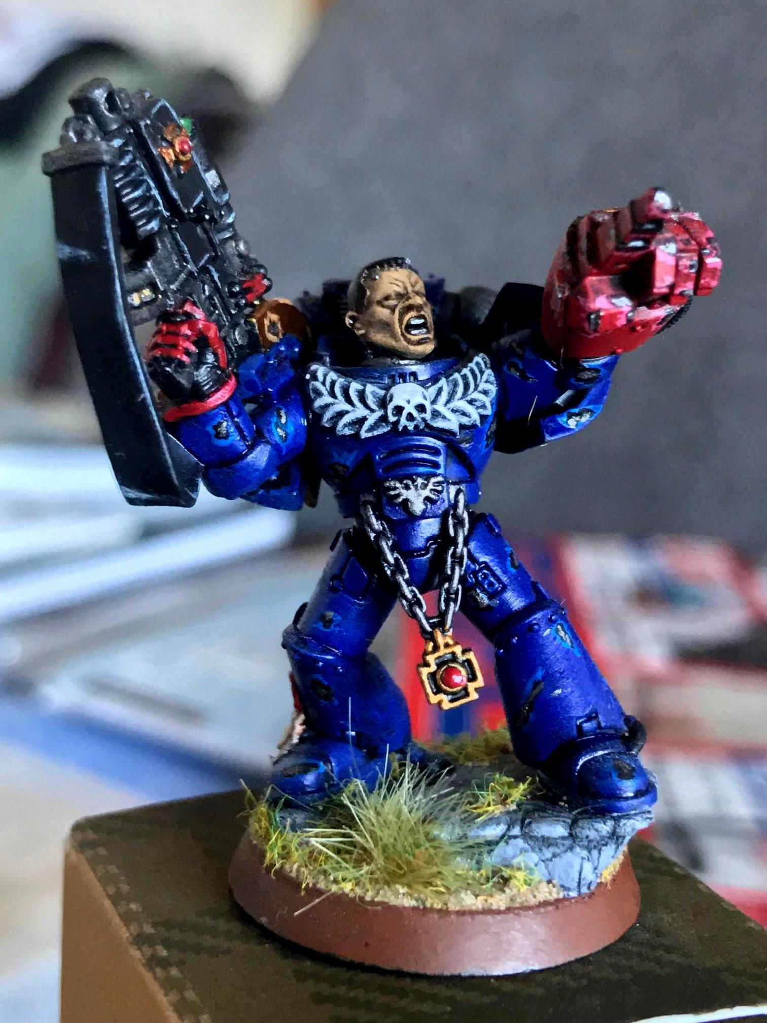 Captain, Cortez, Crimson, Crimson Fists, Fists, Primaris, Space, Space Marines, Terminator Armor, Warhammer 40,000
