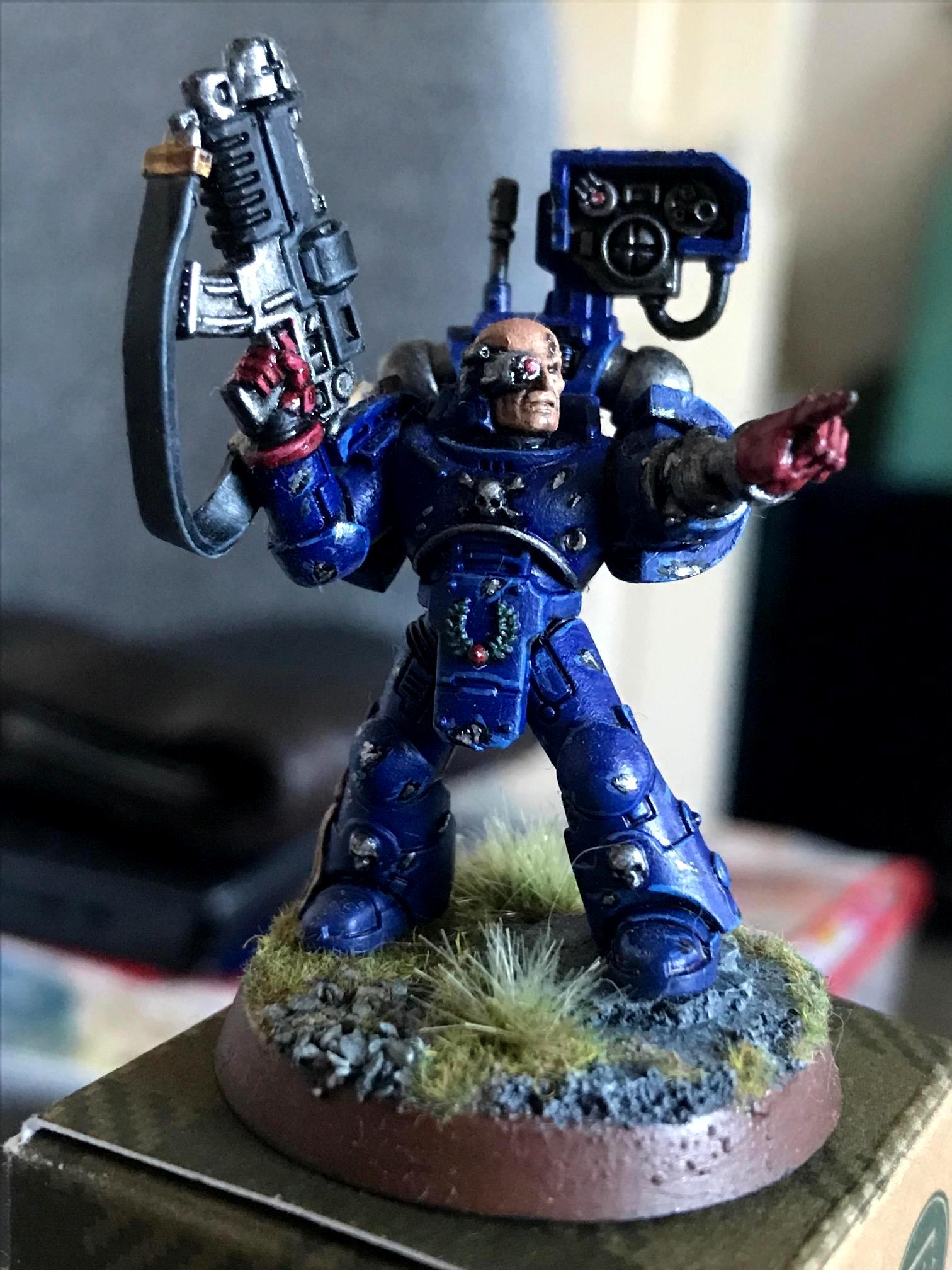 Crimson, Crimson Fists, Devastator, Fists, Primaris, Sargent, Space, Space Marines, Terminator Armor, Warhammer 40,000
