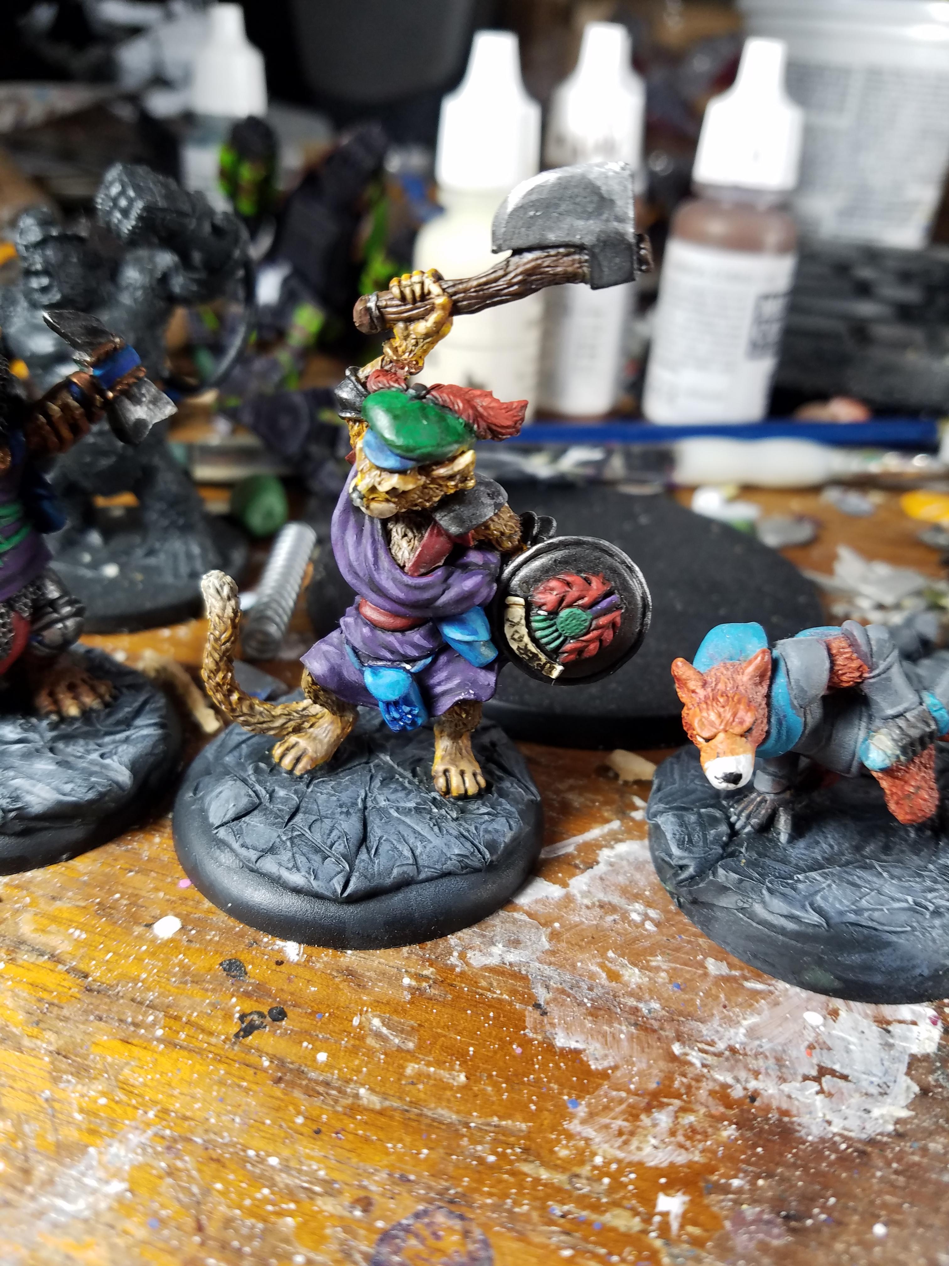 Animal Adventurers, Fox, Oathsworn Miniatures, Wildcat