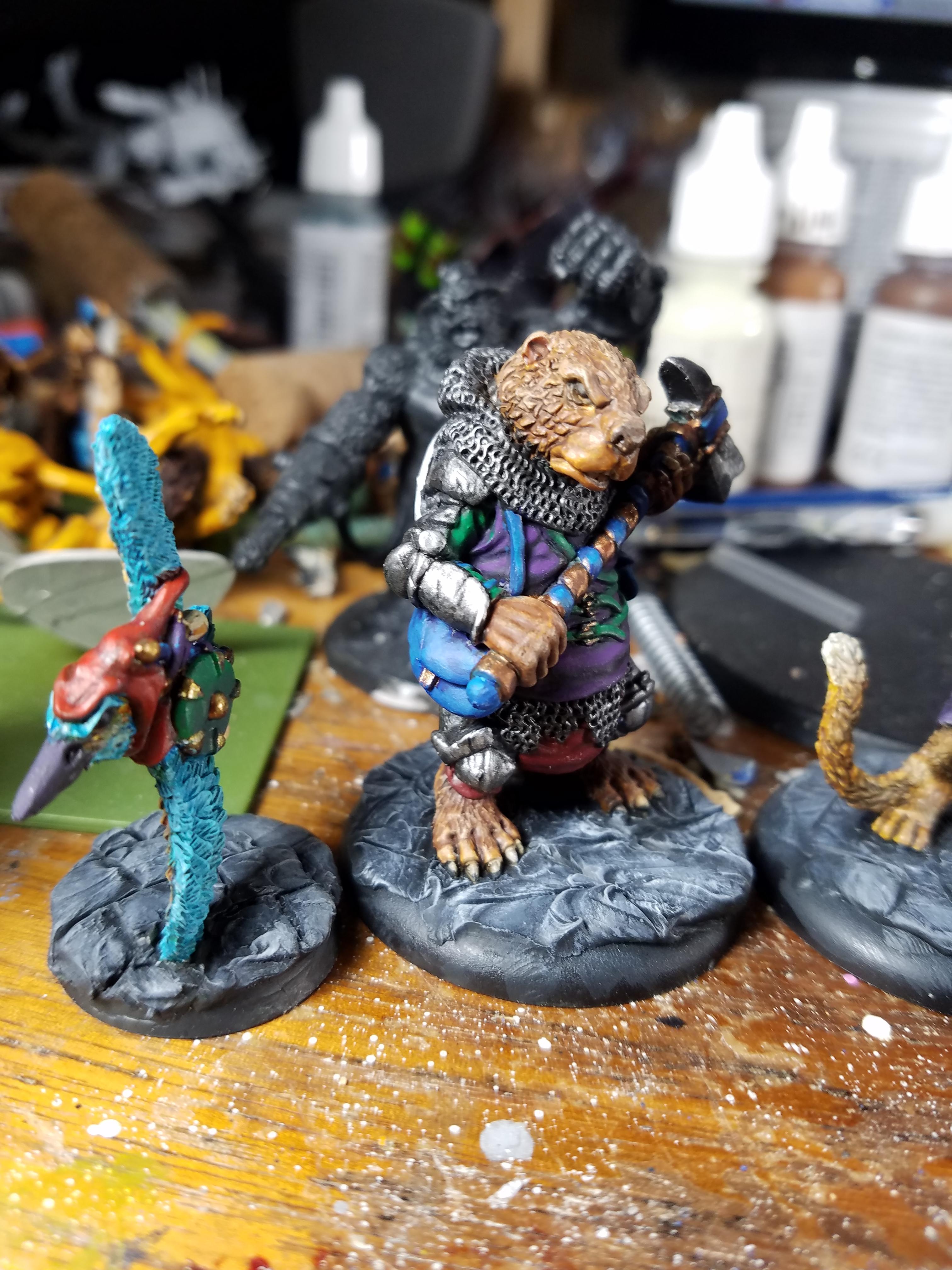 Angry Beaver, Animal Adventurers, Beaver, Kingfisher, Oathsworn Miniatures