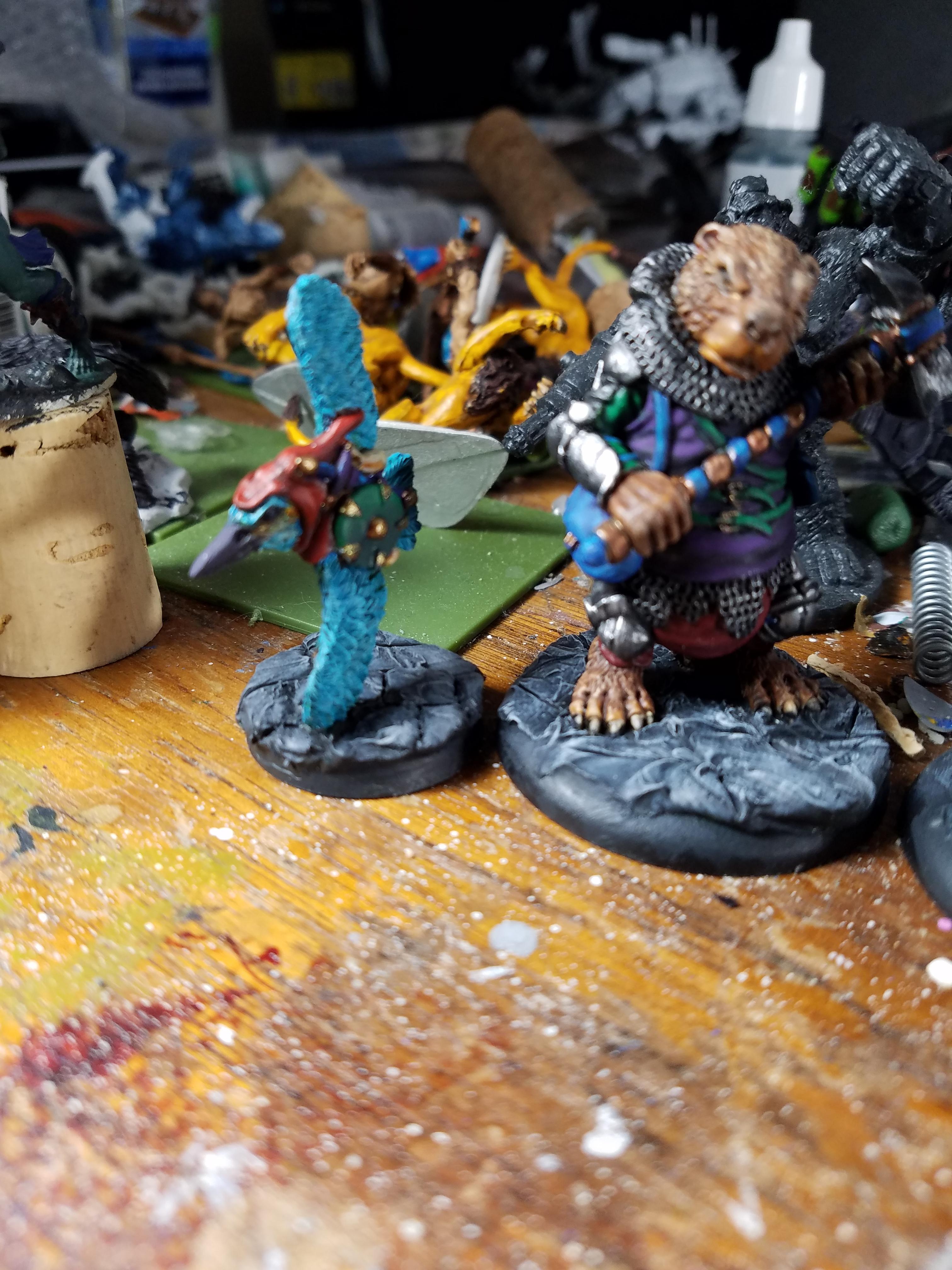Angry Beaver, Animal Adventurers, Beaver, Kingfisher, Oathsworn Miniatures