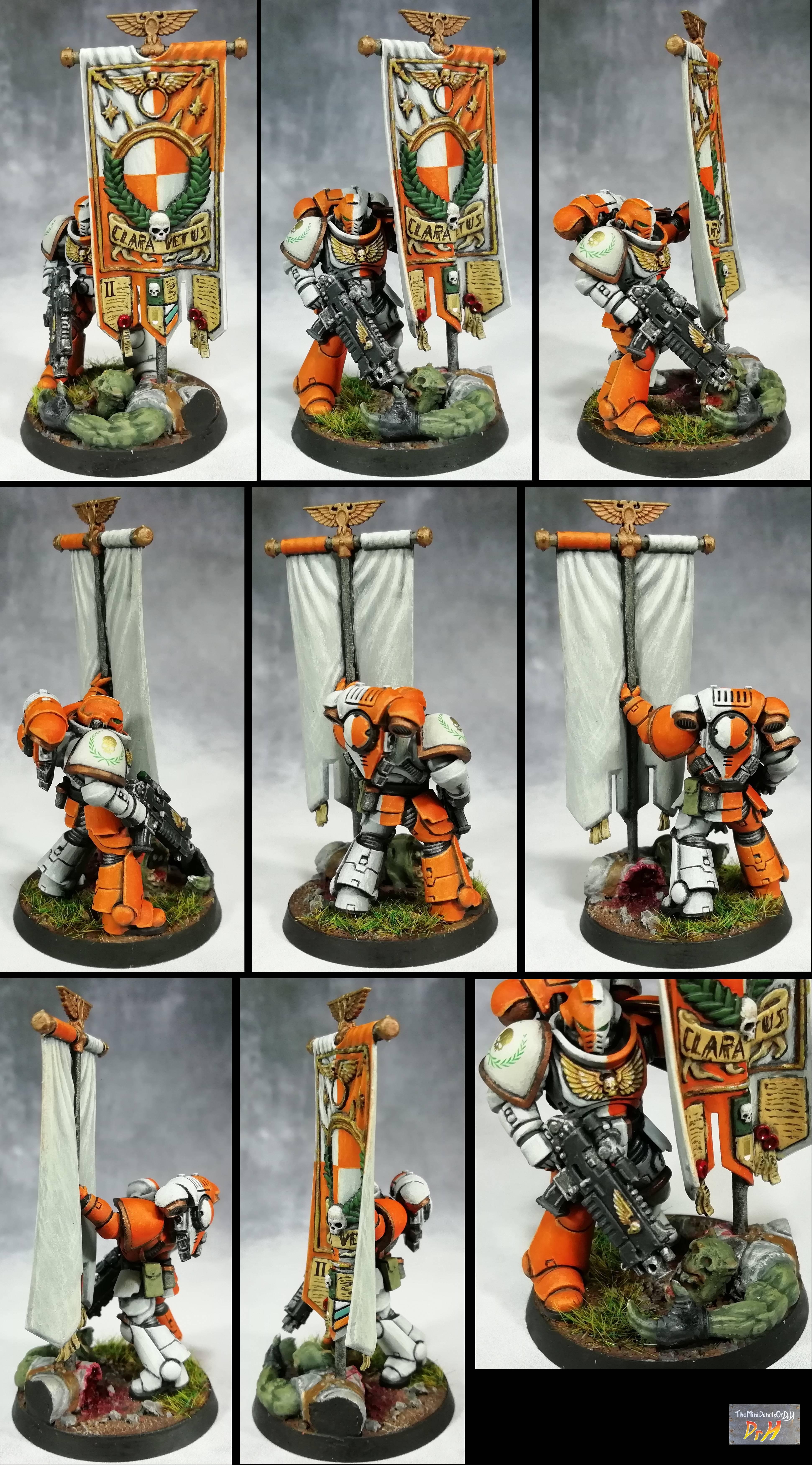 Ancient, Space Marines, Standard Bearer