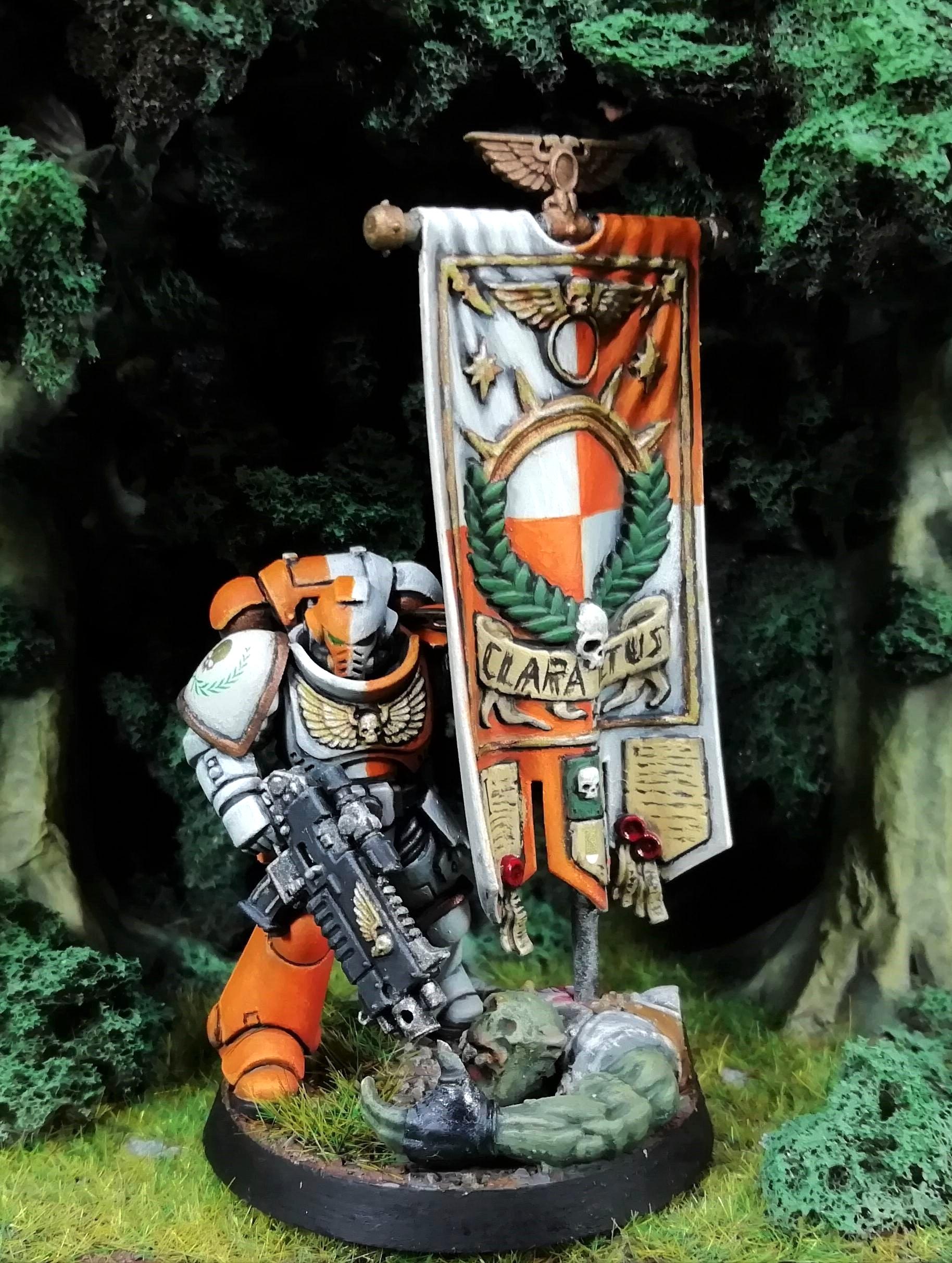Space Marine Ancient, emerges