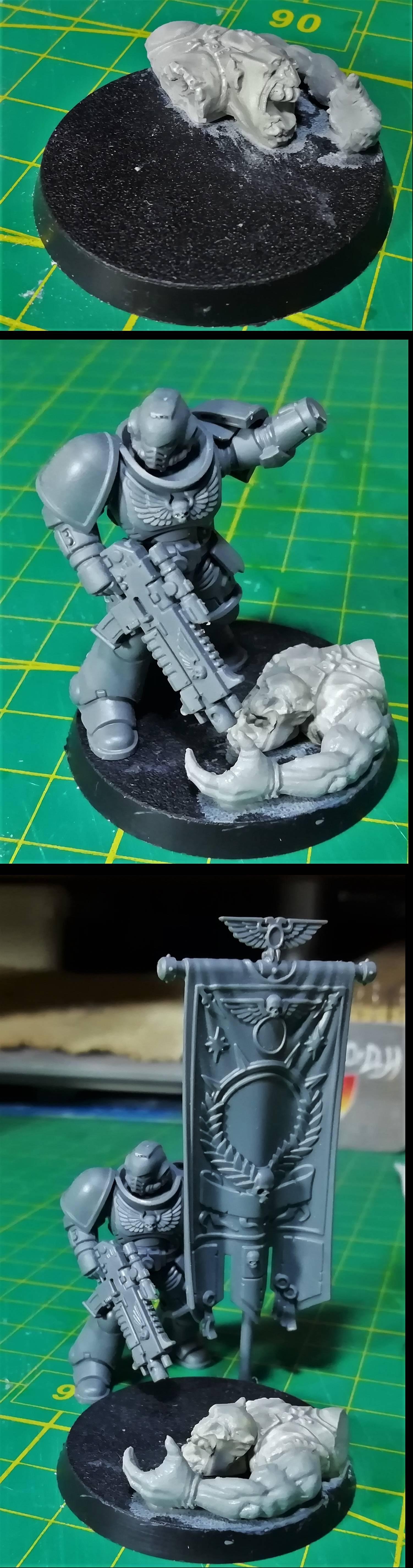 Space Marine Ancient wip 1