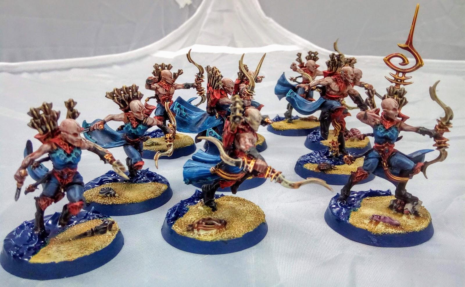 Age Of Sigmar, Beach, Deepkin, Games Workshop, Idk, Idoneth, Idoneth Deepkin, Infantry, Namarti Reavers, Sea, Water Base
