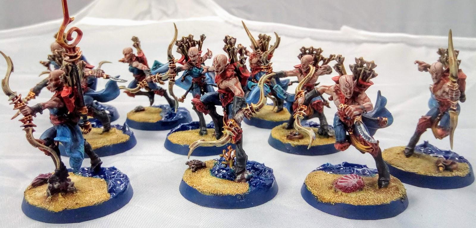 Age Of Sigmar, Beach, Deepkin, Games Workshop, Idk, Idoneth, Idoneth Deepkin, Infantry, Namarti Reavers, Sea, Water Base