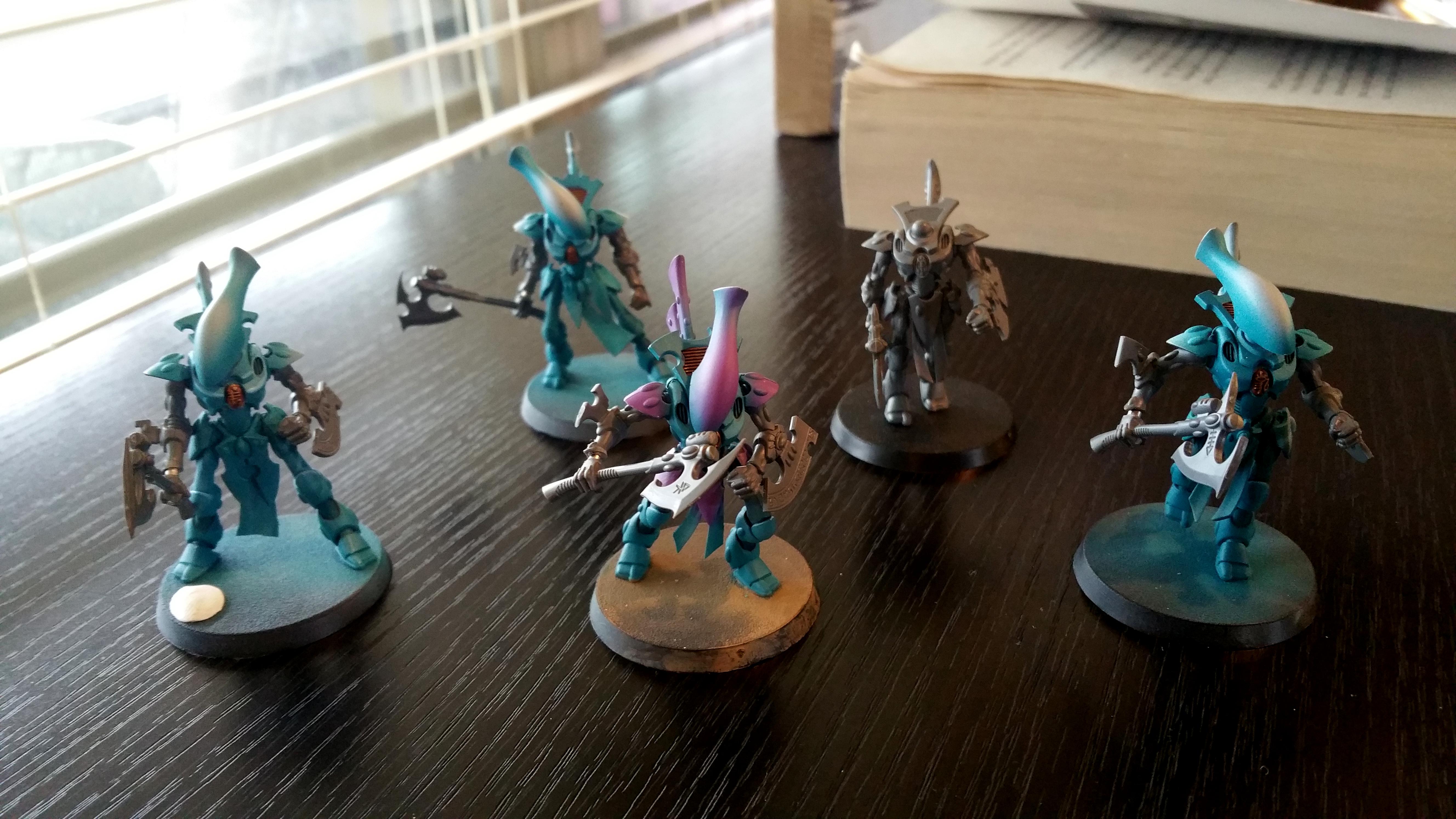 Eldar, Magnetization, Magnetize, Warhammer 40,000, Work In Progress, Wraith, Wraithblades, Wraithguard