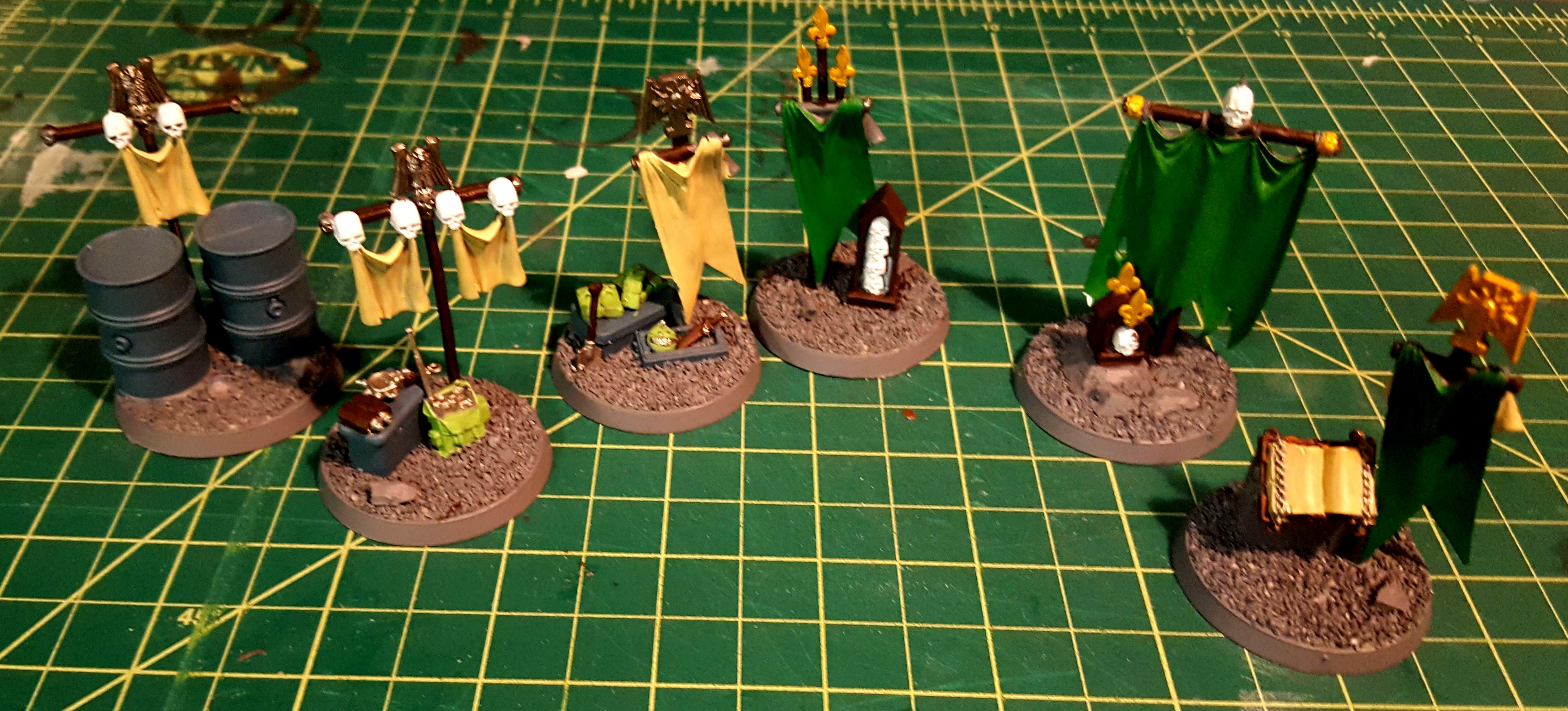 Objective markers, base colors applied