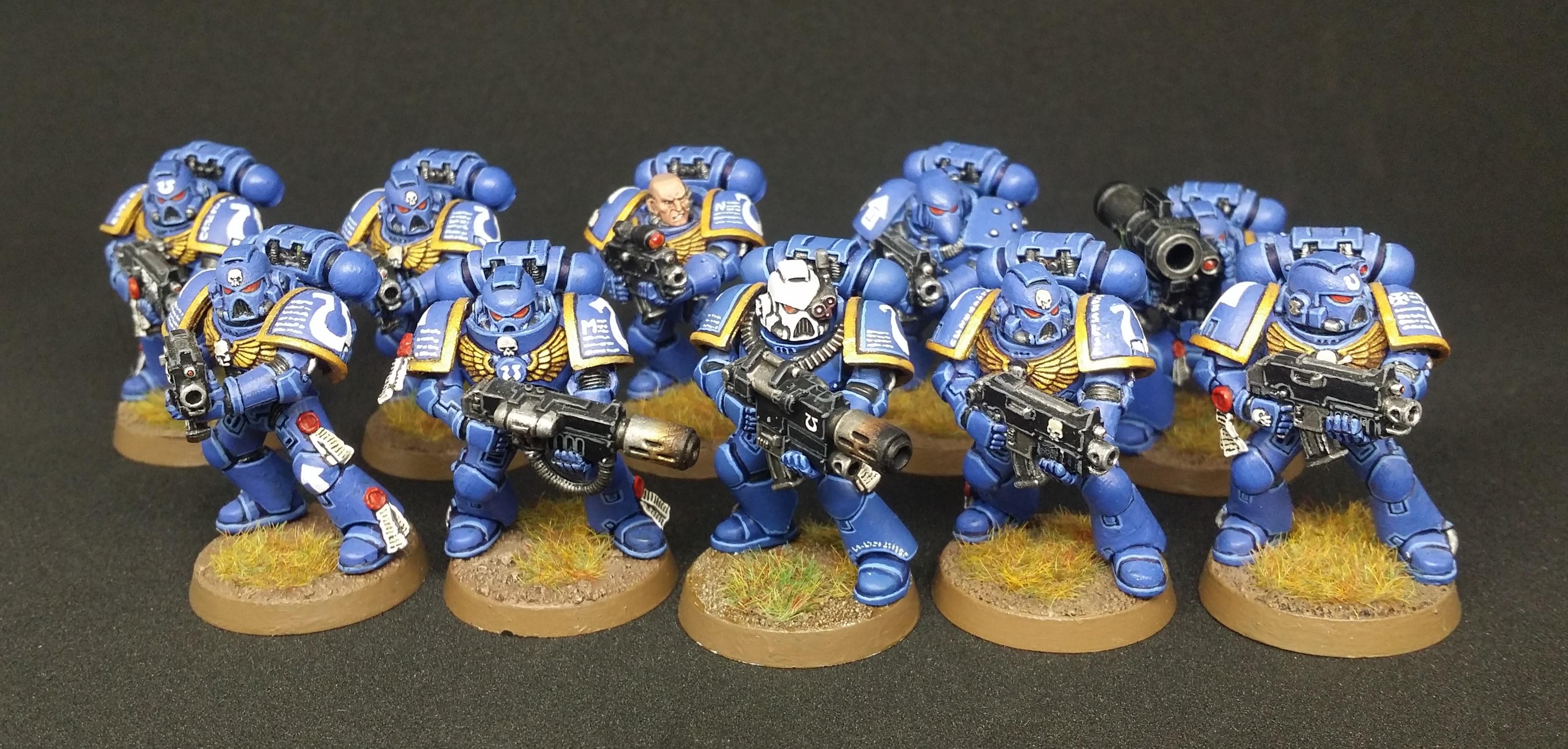Bolter, Combi, Heavy, Sergeant, Space Marines, Special, Squad, Tac, Tacsquad, Tactical, Tacticals, Ultramarines, Ultras
