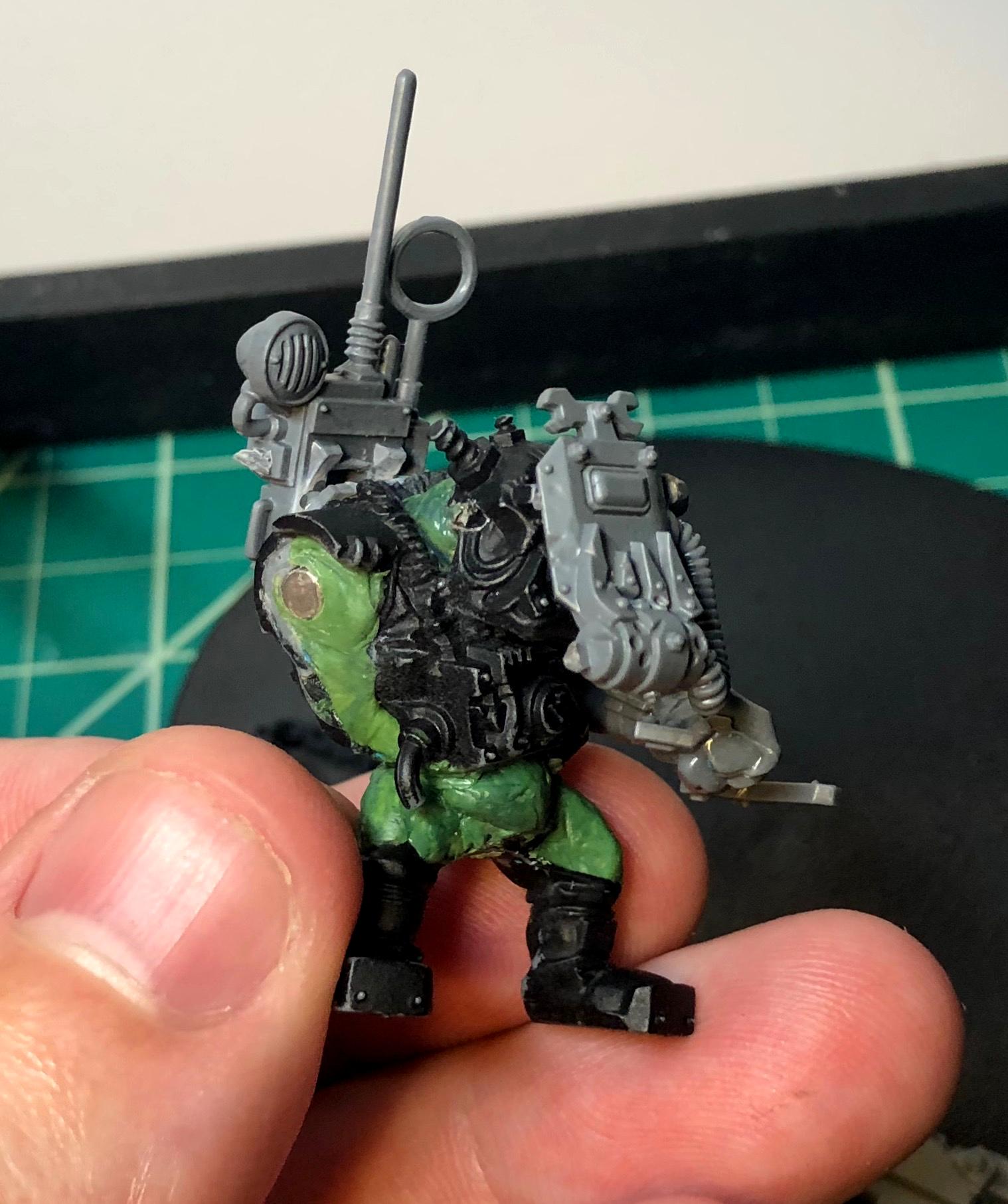 Big Mek, Bike, Fixer-uppa, Kustom Force Field, Orks, Warbike - big mek ...