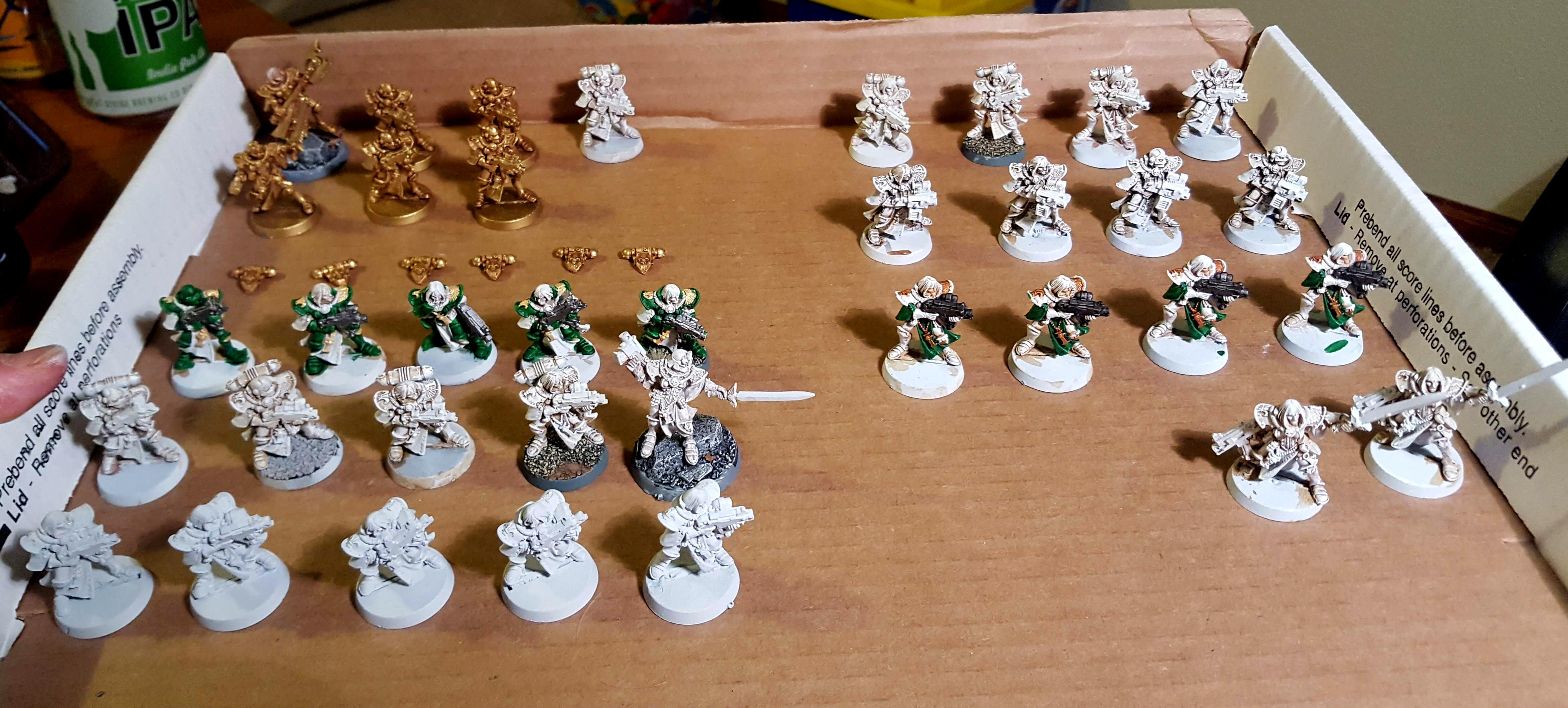 The last of my collection in various states of progress. Time to finish this army!