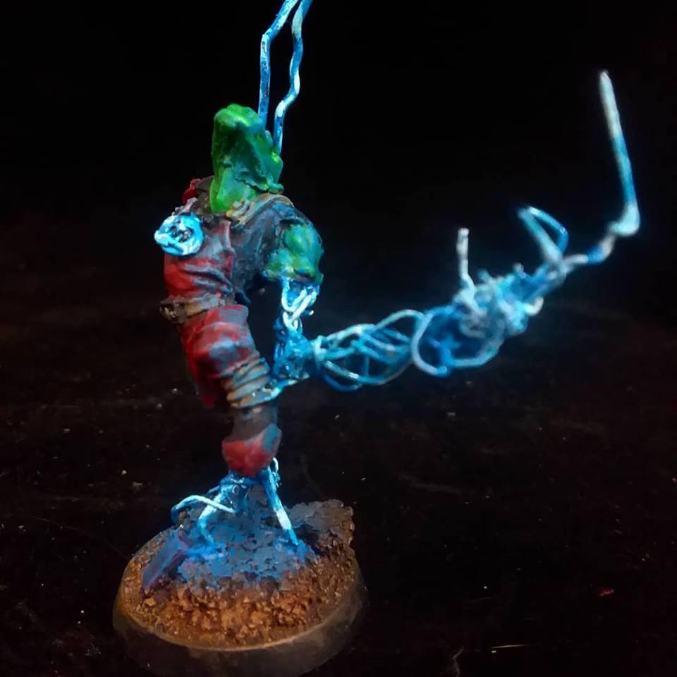 Conversion, Glow, Lightning Claw, Orks, Psyker, Weirdboy, Wire