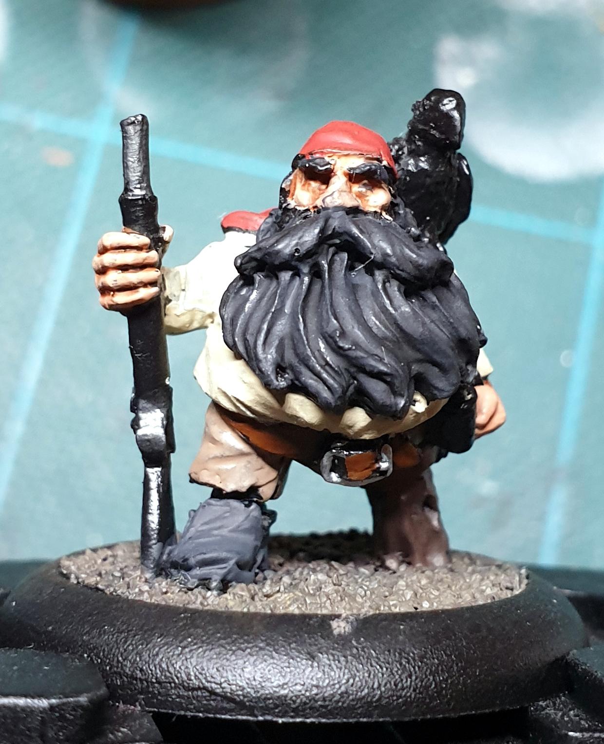 Black Scorpion Miniatures, Dwarves, Pirate, Work In Progress