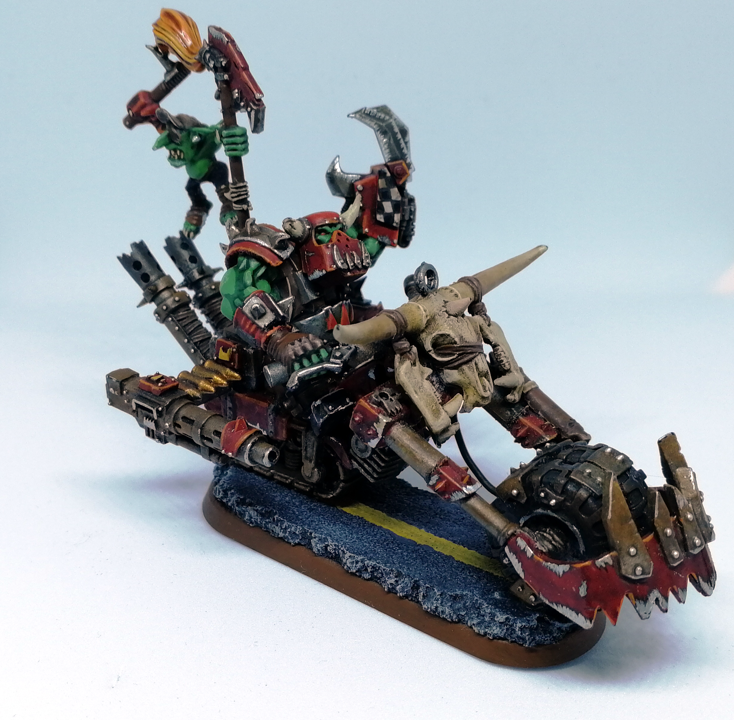 Bike, Evil Sunz, Fast, Orks, Speedfreeks, Waaagh!, Warbike, Warboss, Warhammer 40,000