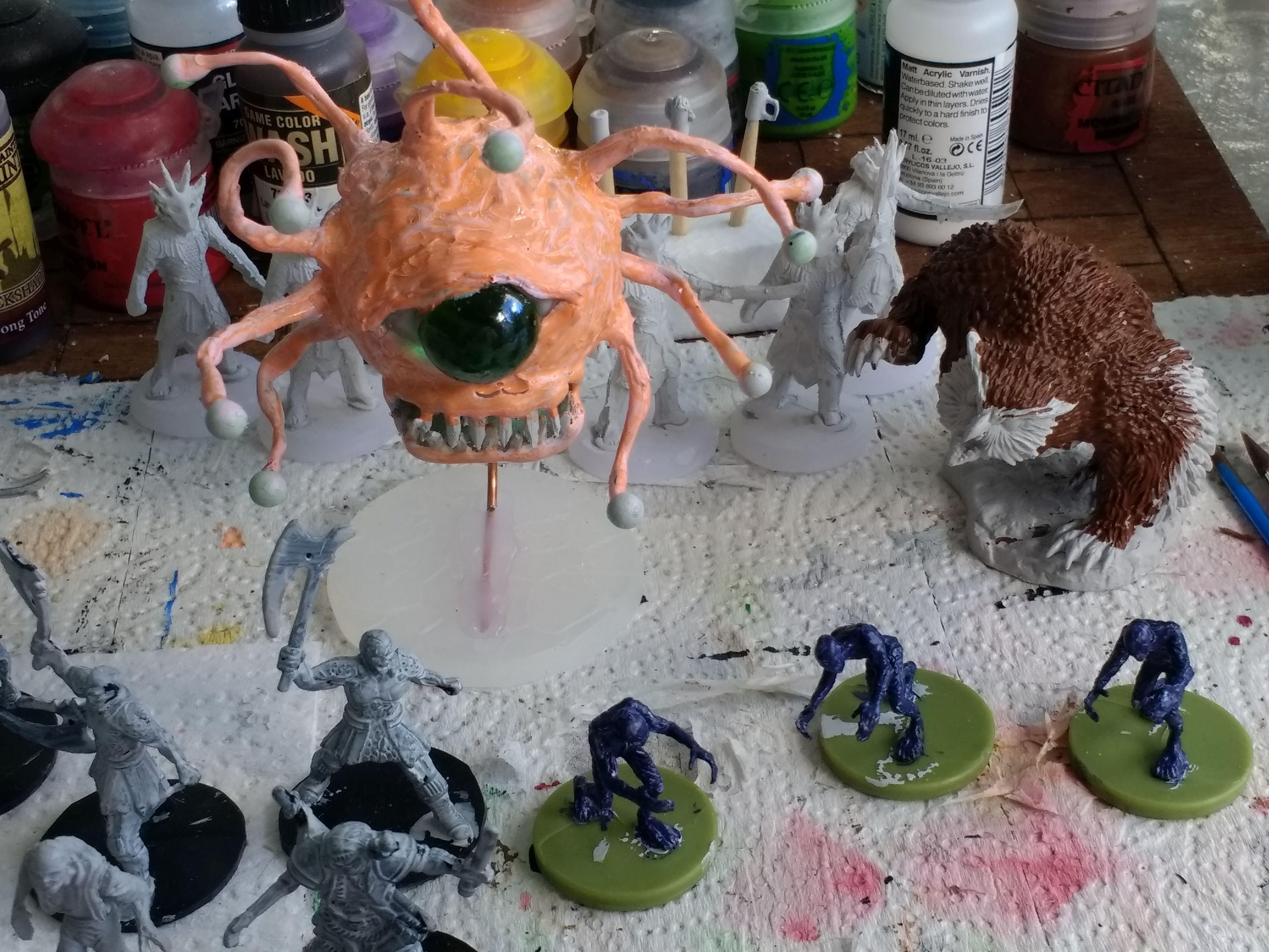 Beholder, Owlbear, Dopplegangers