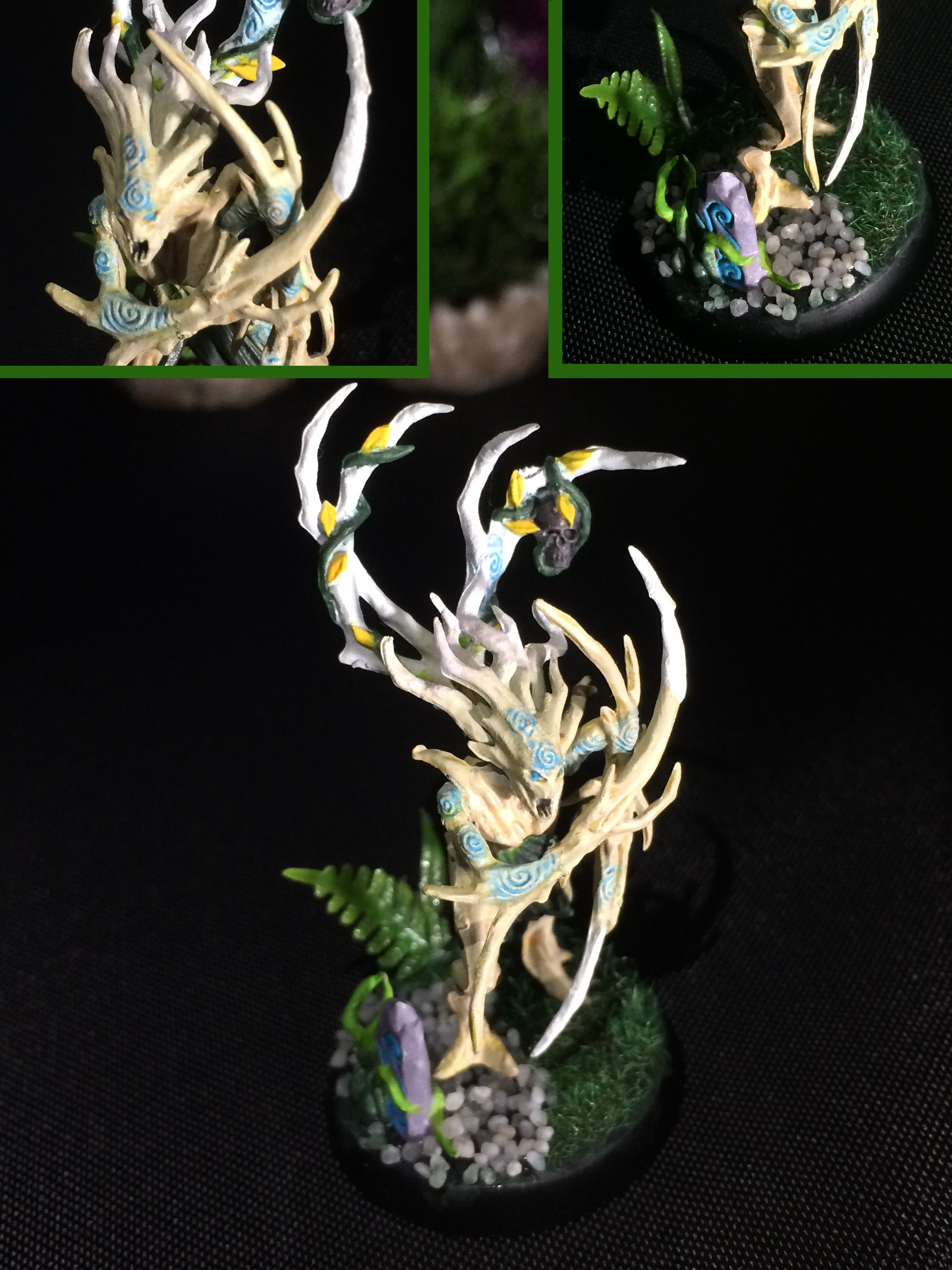 Aelf, Aelves, Age Of Sigmar, Base, Branchnymph, Clan, Conversion, Dryads, Glade, Grass, Harvestboon, Rocks, Sigmar, Skull, Spite, Sylvaneth, Vendrith