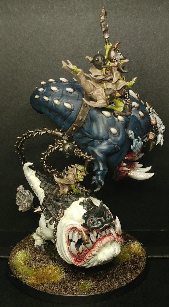 Giant Squigs, Goblins, Squig Riders, Warhammer Fantasy