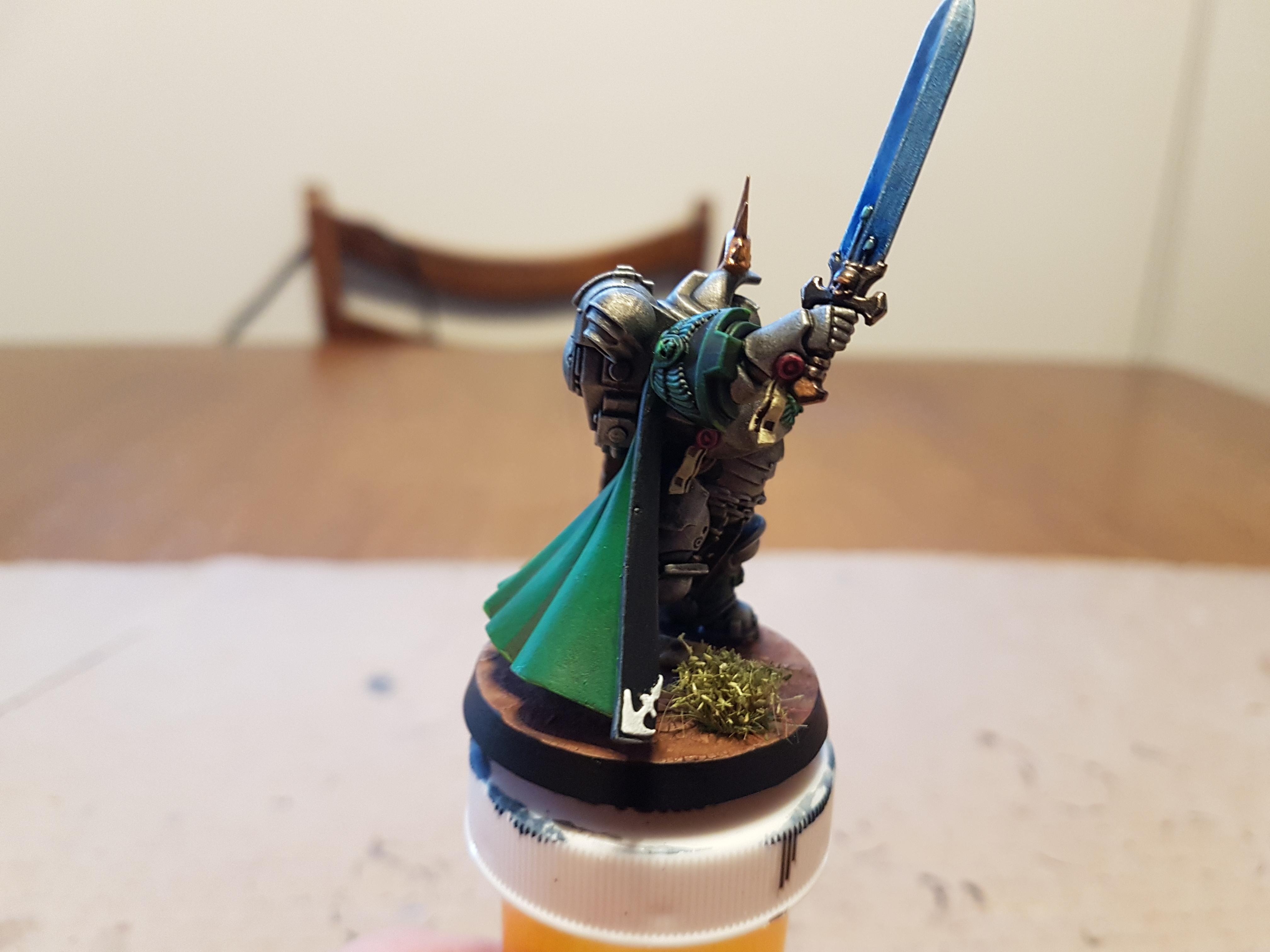 Boltstorm Gauntlet, Captain, Cloak, Doom Legion, Gravis Armor, Iron Halo, Master-crafted Power Sword, Power Sword, Primaris, Primaris Captain