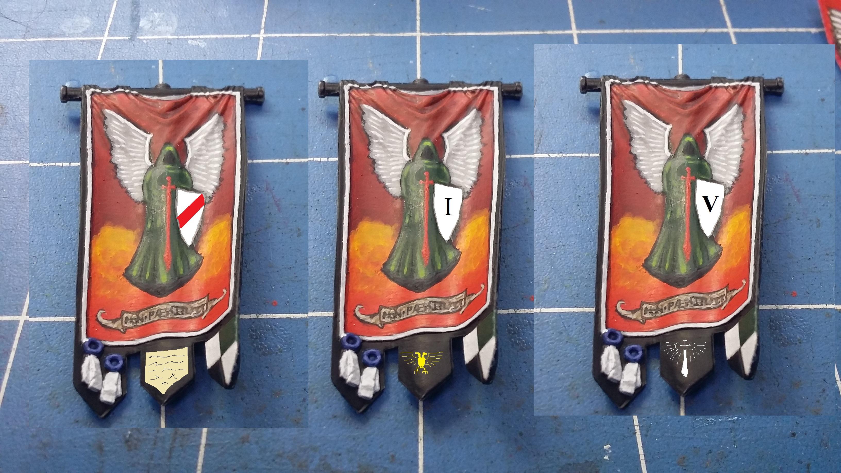 Angel, Banner, Bearer, Command, Dark, Space, Space Marines, Squad, Standard
