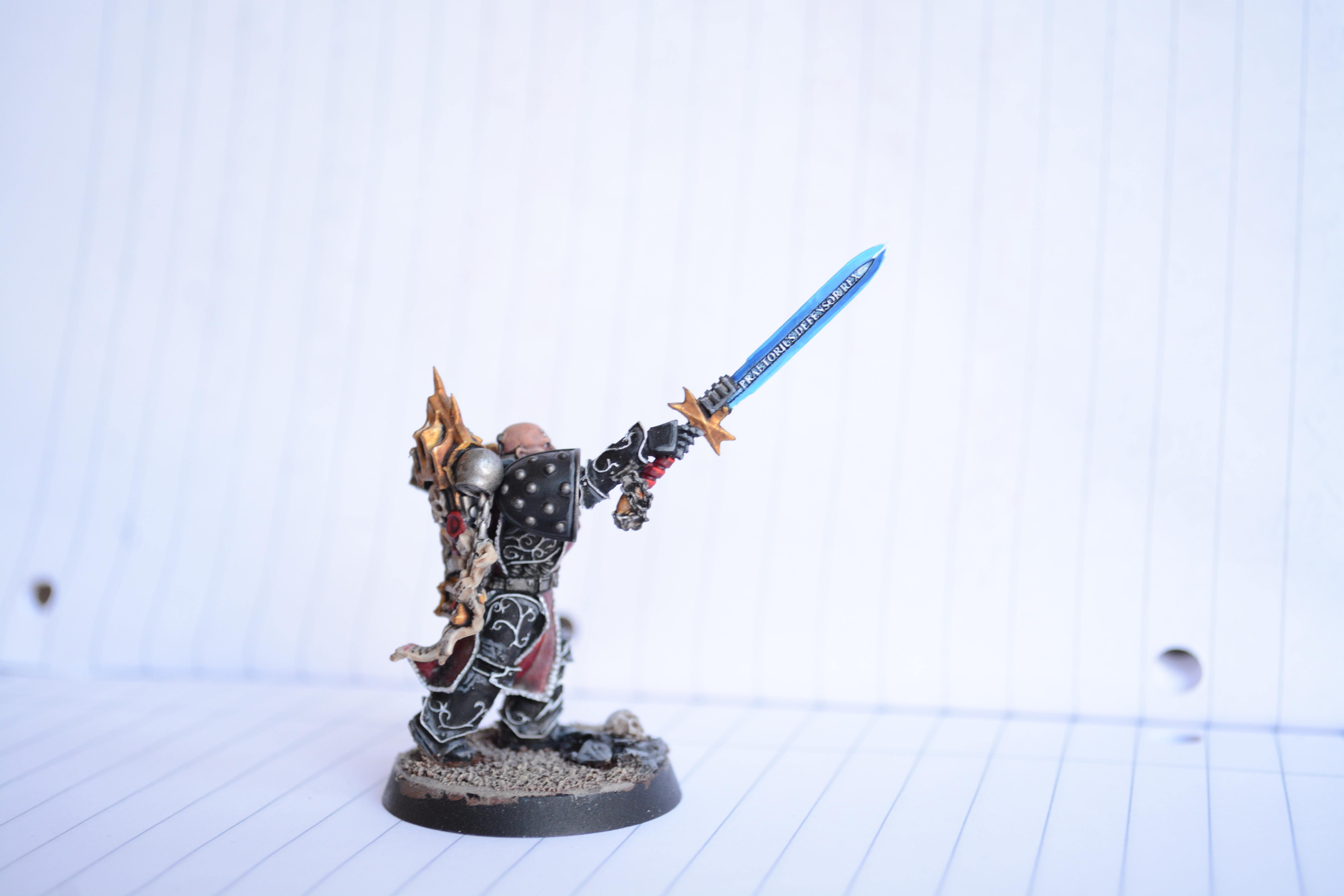 Assault, Black, Black Templars, Blanche, Chainsword, Conversion, Forge World, Imperium, Space Marines, Tactical Squad, Templars, Terminator Armor